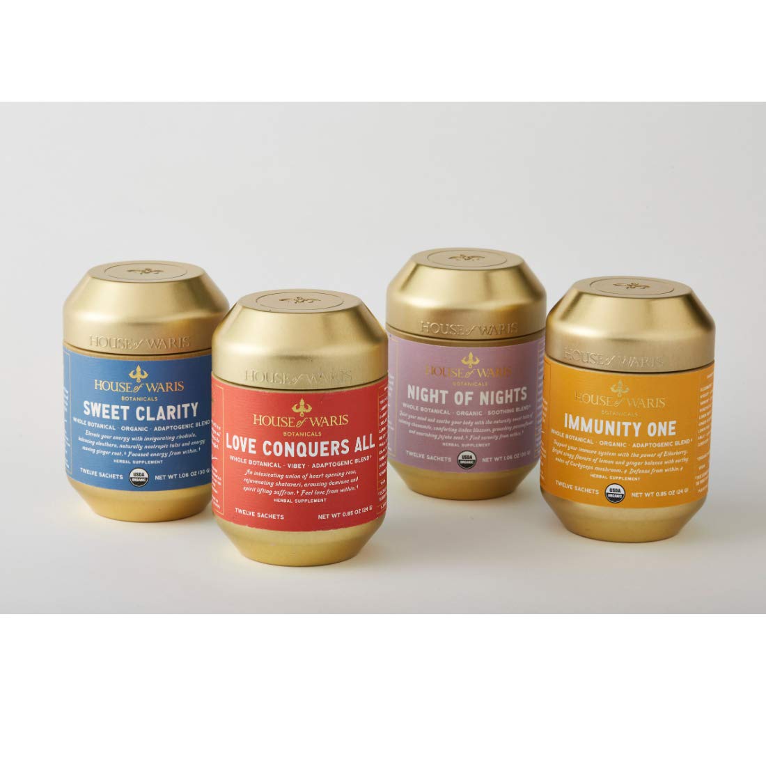 House of Waris Botanicals Love Conquers All Herbal Tea - Gluten Free, Vegan, Organic Herbal Blend for Relaxation & Wellness | Perfect for Stress Relief, Meditation & Evening Rituals