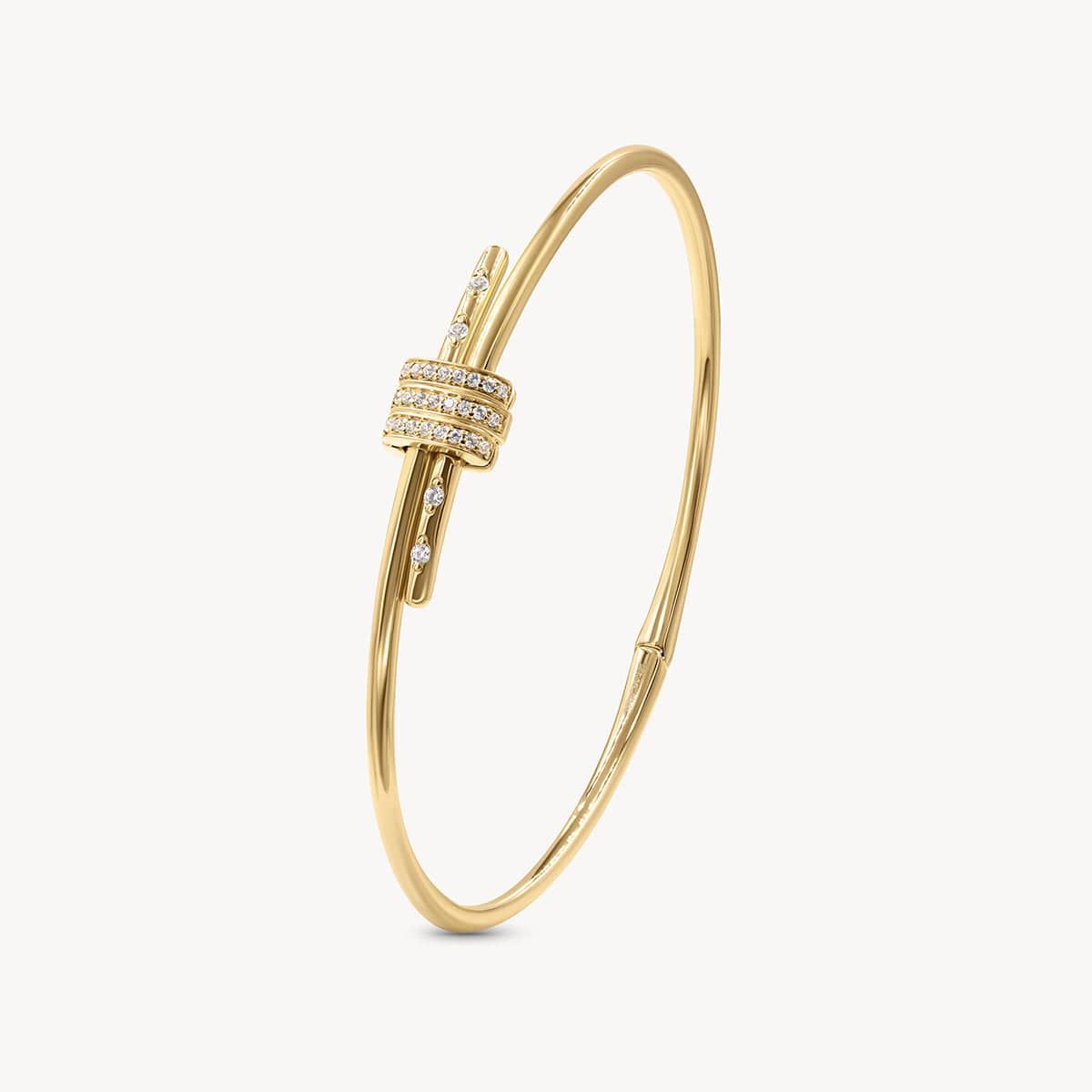Elegant Diamond Latch Bracelet for Women - 14K Gold Plated Cubic Zirconia Tennis Bracelet | Perfect for Weddings, Anniversaries & Special Occasions