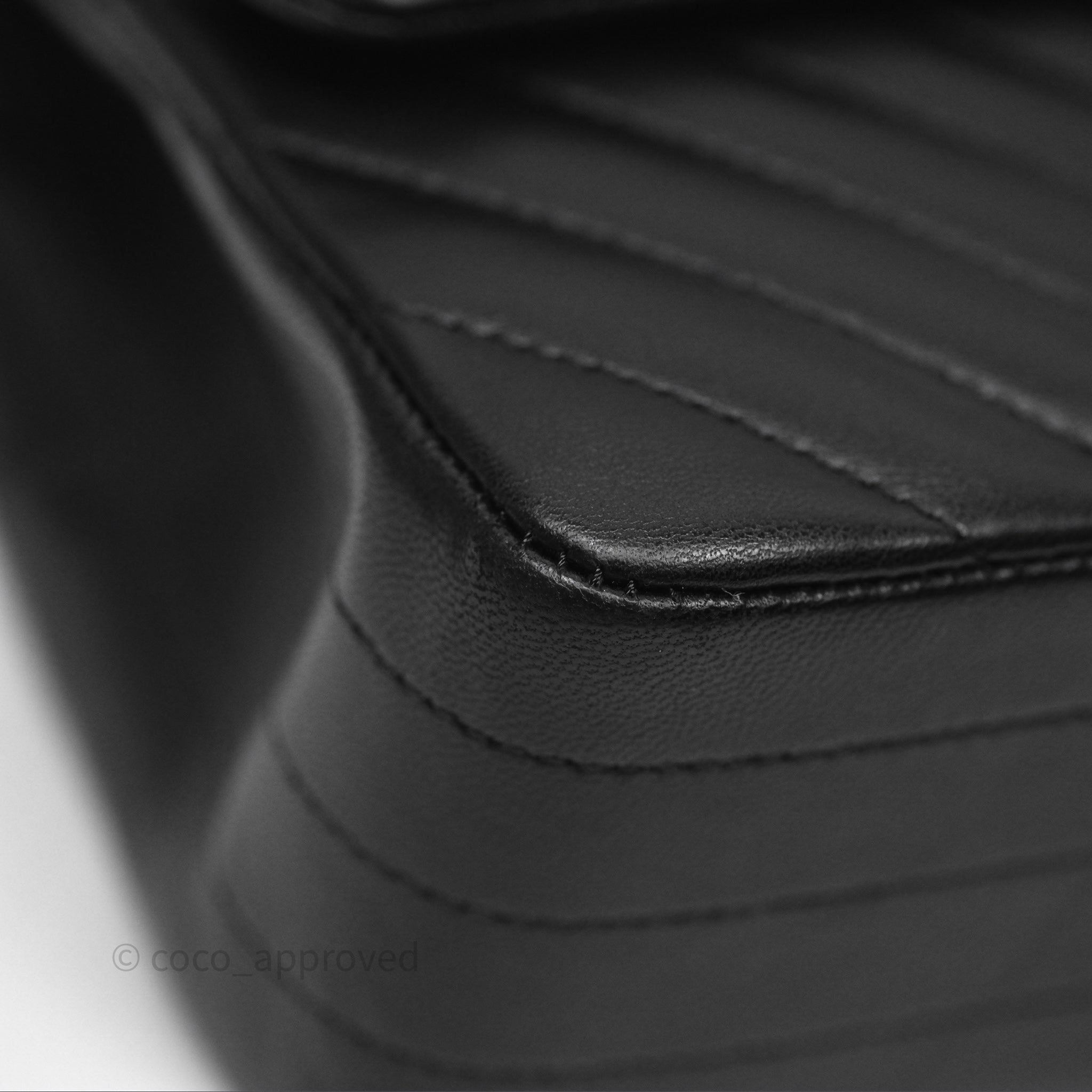 Chanel Classic M/L Medium Flap Bag - Chevron Black Lambskin with So Black Hardware | Luxury Shoulder Bag for Women, Perfect for Date Night & Special Occasions