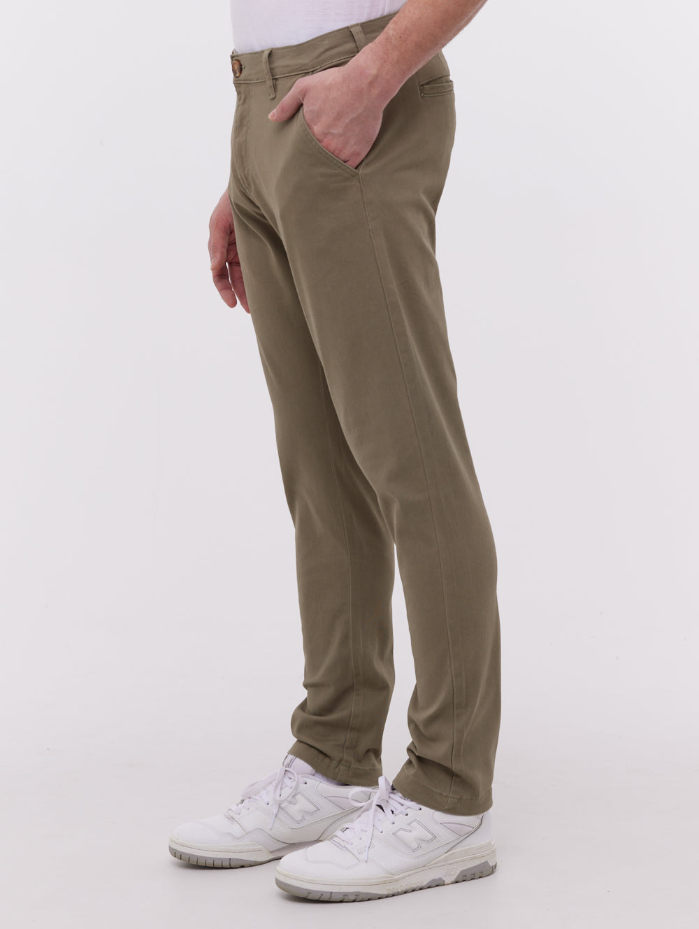 Jimini Washed Twill Chino Pants for Men - Comfortable Slim Fit Casual Trousers - Perfect for Office, Travel & Everyday Wear