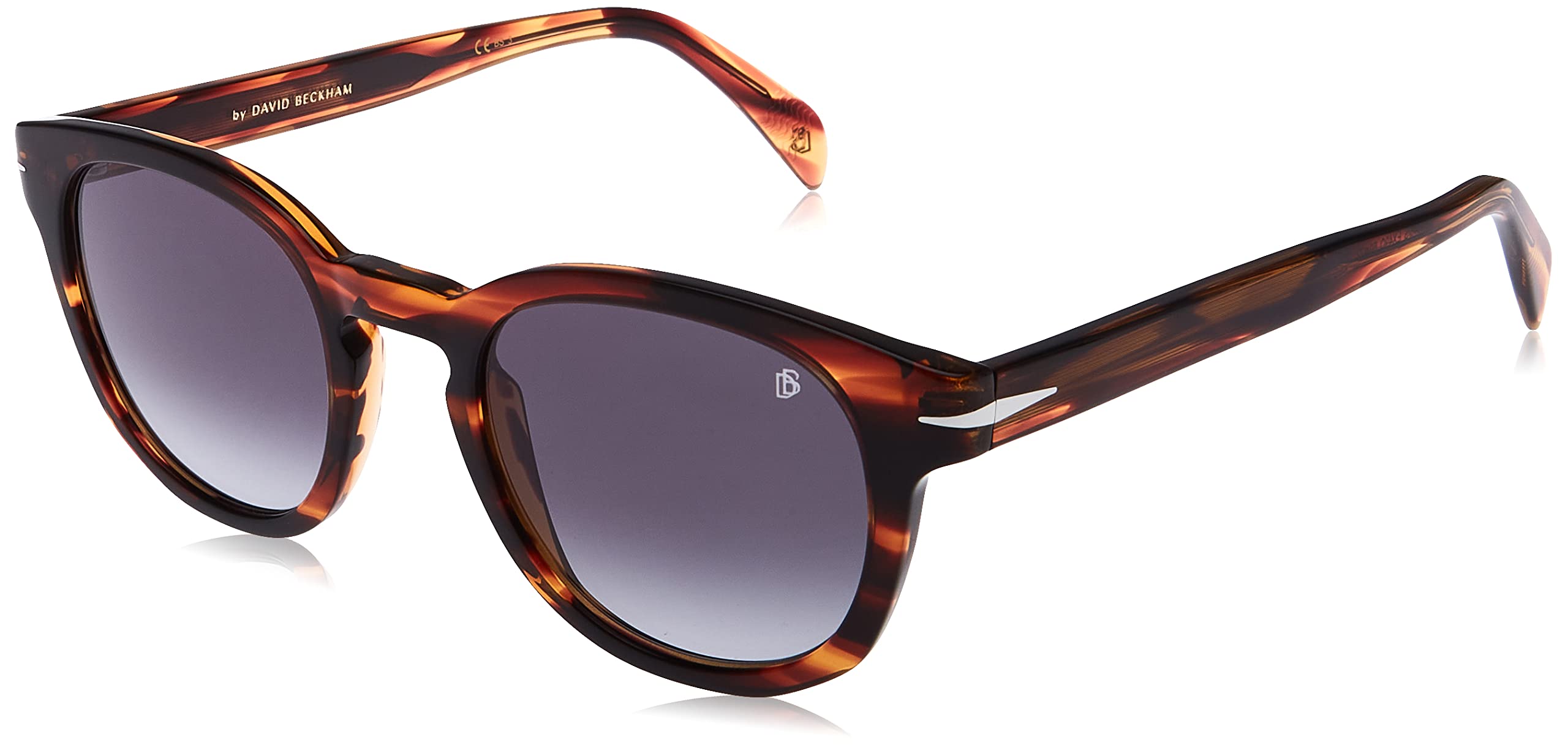 David Beckham DB 1046/S EX4 Brown Horn Sunglasses for Men - 50mm Lens, 22mm Bridge, 145mm Temple - Perfect for Driving, Outdoor Sports & Fashion Accessories