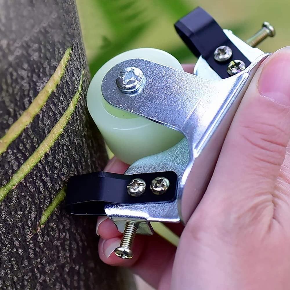 Adjustable Bark Stripping Peeling Tool with Pulley - Girdling Cutter Shears for Fruit Trees - Professional Garden Pruning Scissors for Winter Tree Care - Perfect for Orchards, Vineyards & Landscaping