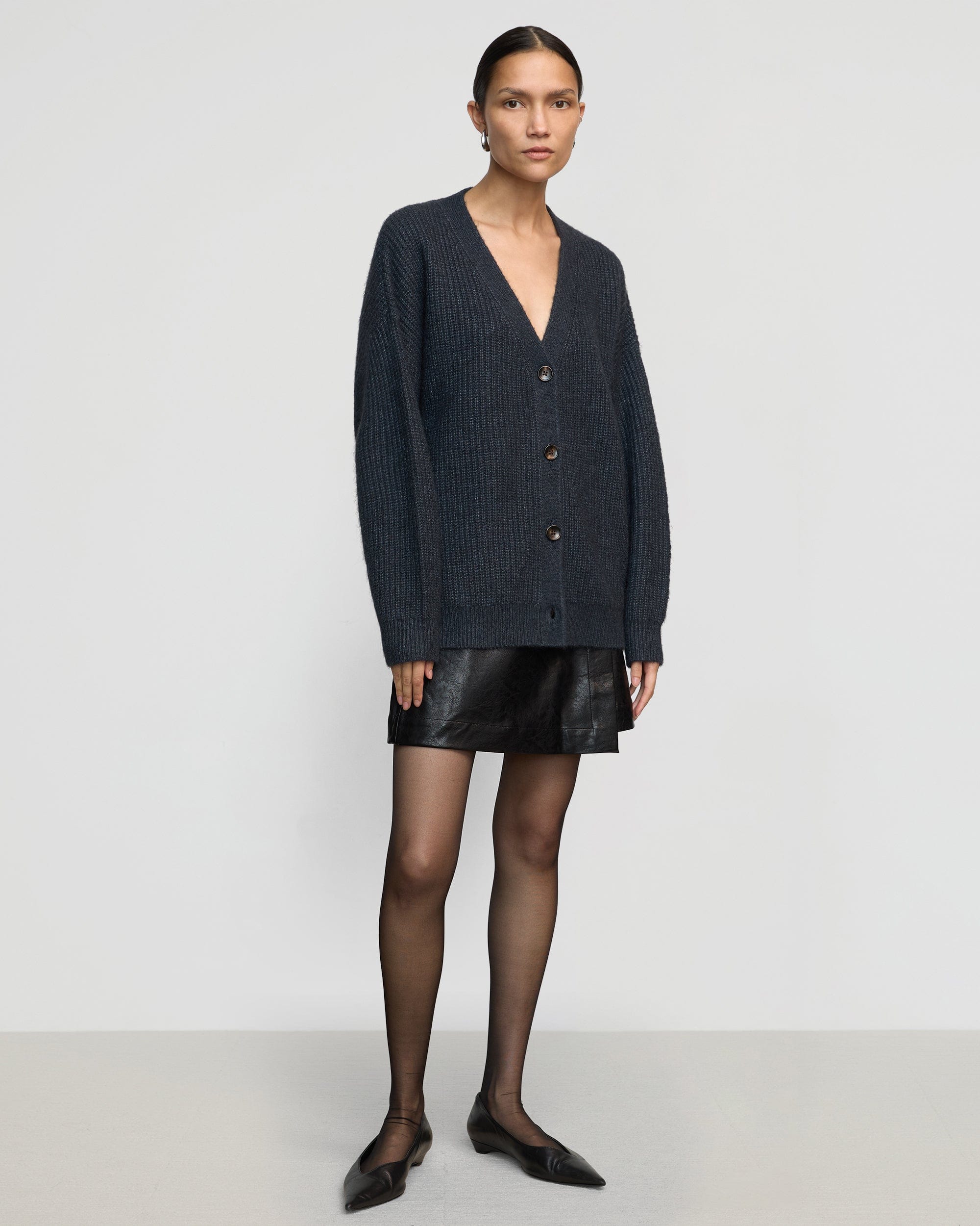 Adley Oversized Cardigan for Women - Soft Chunky Knit Long Open Front Sweater - Cozy Winter Fall Layering Outfit for Work, Travel & Lounge