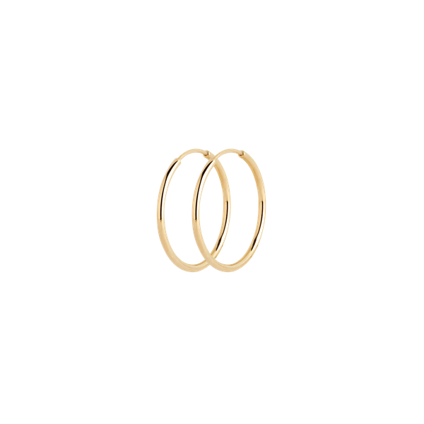 Senorita 20mm Gold Hoop Earrings - High Polished Fashion Jewelry for Women - Perfect for Parties, Weddings & Everyday Wear