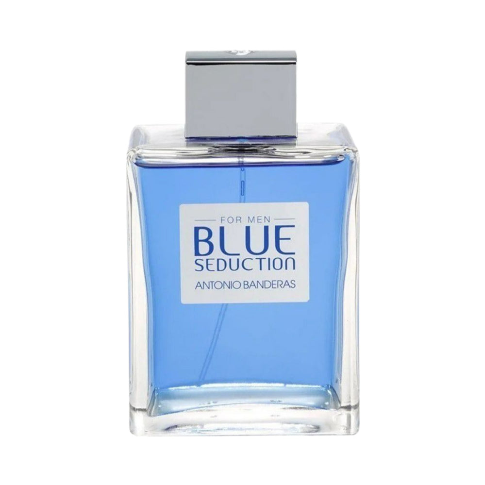 Blue Seduction Eau de Toilette for Men - 6.7oz/200ml Fresh Aquatic Cologne | Perfect for Date Night & Special Occasions