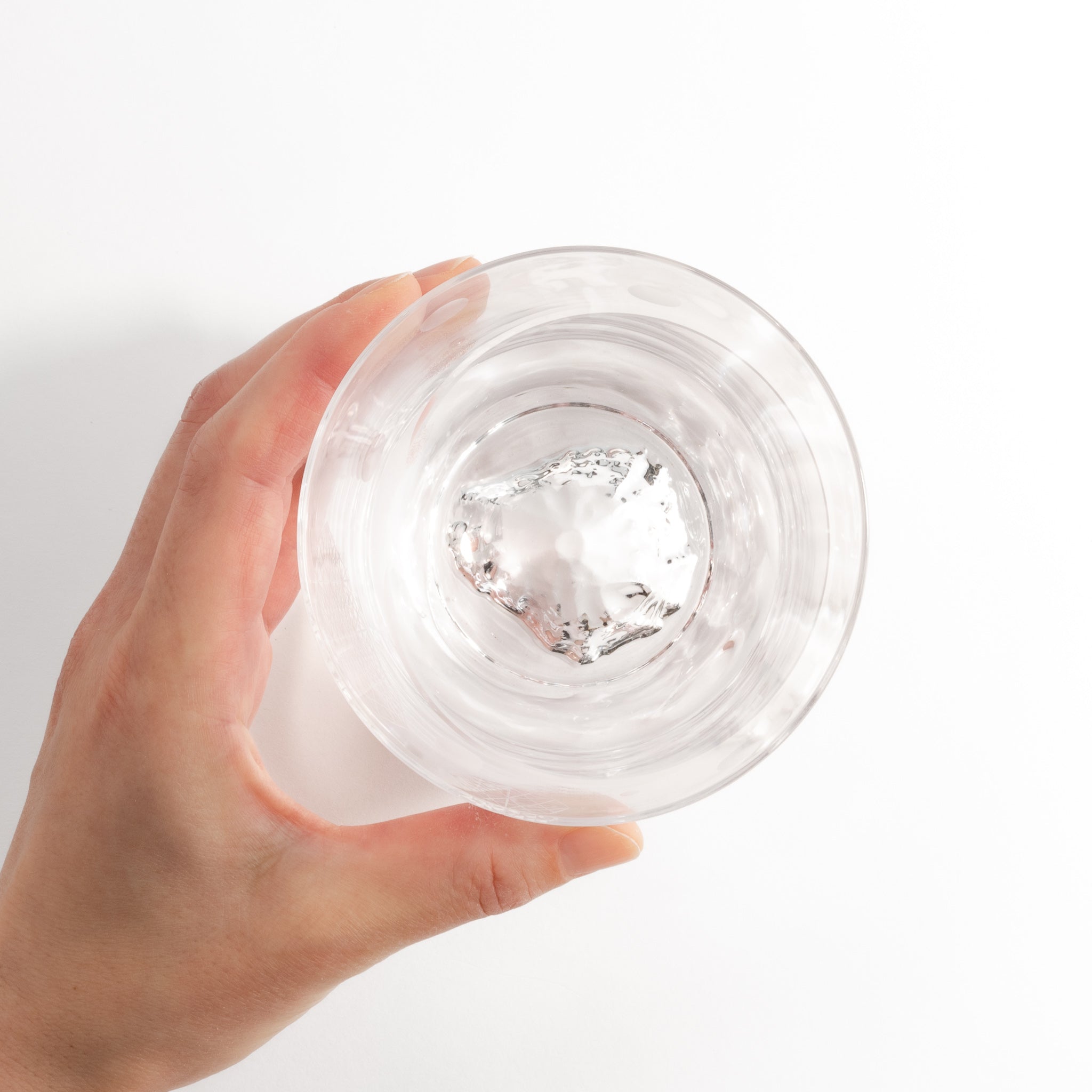 Tajima Mount Fuji Glowing Rocks Glass - Japanese Whiskey Tumbler with LED Base for Cocktails, Barware & Home Decor - Perfect for Parties, Gifts & Nightlight