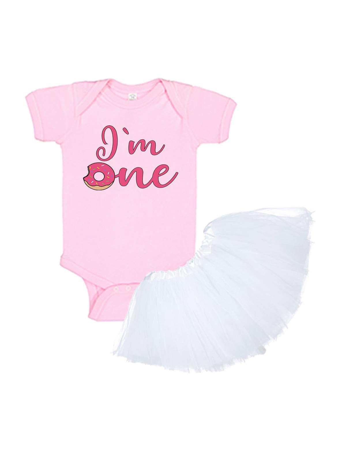 Awkward Styles 1st Birthday Outfit for Baby Girls - Cute 'I'm One' Donut Tutu Dress & Skirt Set | Perfect for First Birthday Photoshoots, Parties & Celebrations