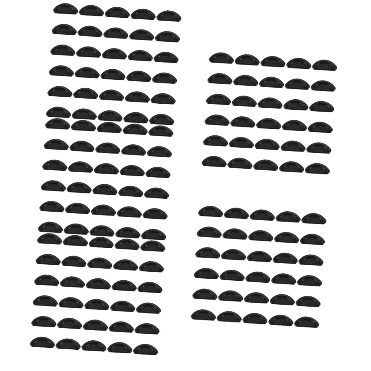 SOLUSTRE 75 Pairs Soft Silicone Glasses Nose Pads Replacement Kit - Black Comfortable Nose Pads for Eyeglasses Repair & Accessories - Perfect for Reading Glasses, Sunglasses & Computer Glasses