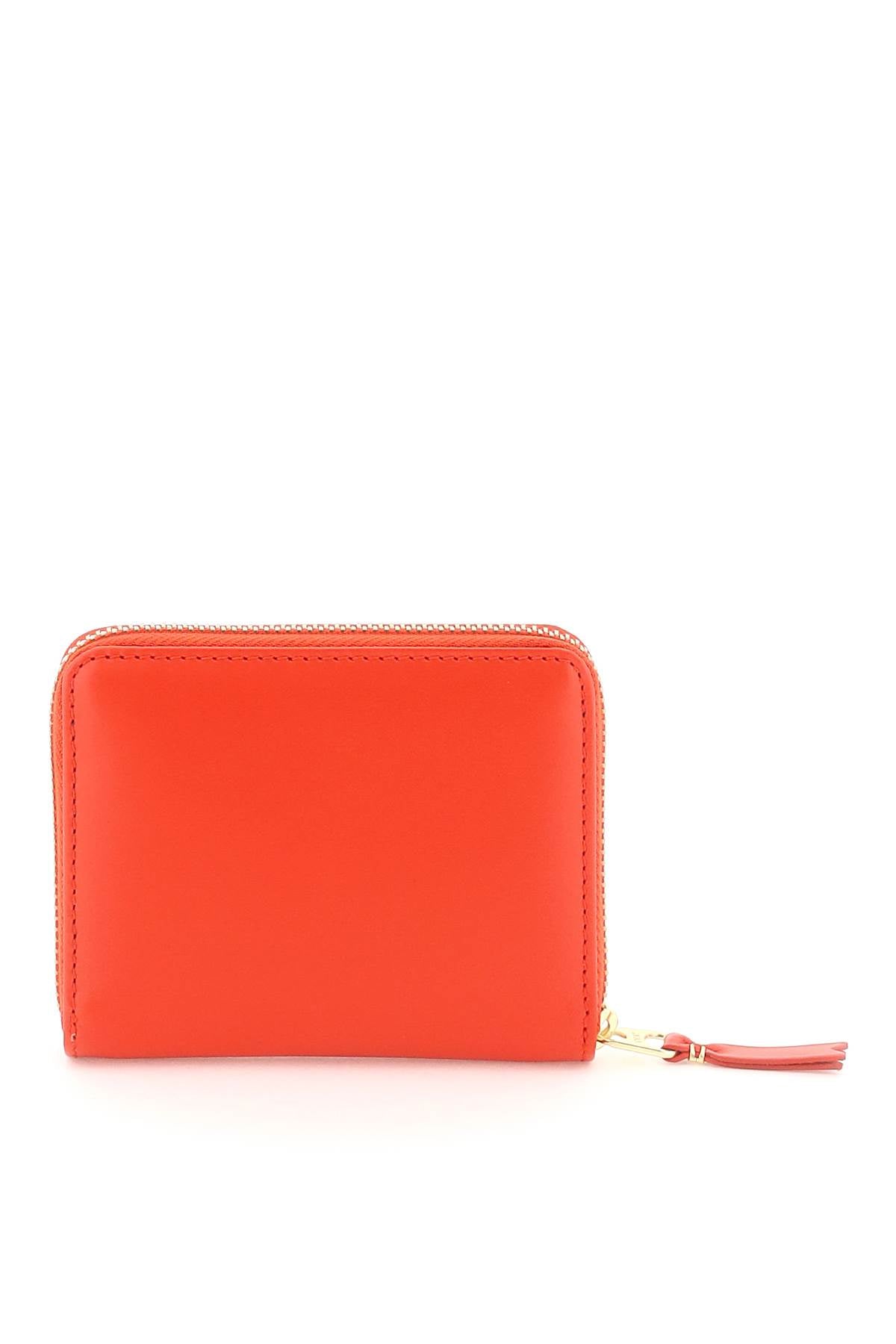 Comme des Garcons Genuine Leather Zip Cardholder Wallet - Stylish & Compact for Everyday Use, Travel, and Business