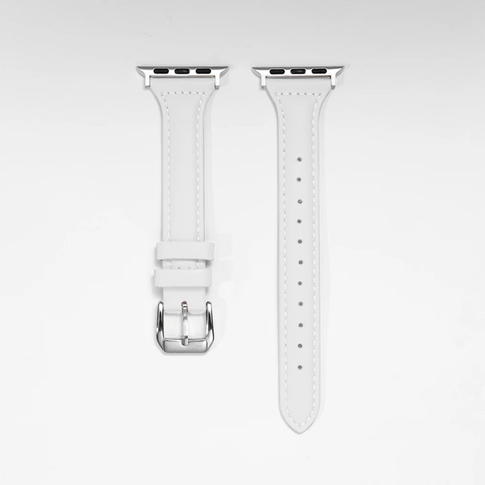 Classic Chic Leather Bracelets for Apple Watch - Stylish & Durable Replacement Bands for Work, Gym & Everyday Wear
