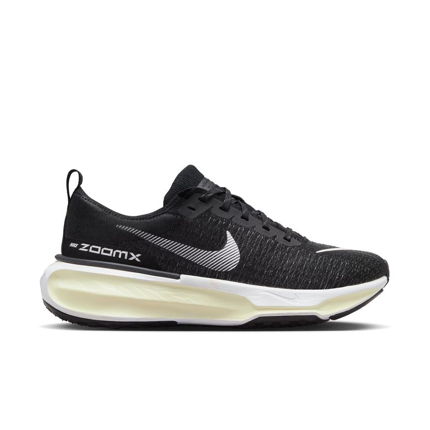 Nike Men's ZoomX Invincible Run Flyknit 3 Running Shoes - Black/White/Dark Grey | Cushioned Road Running & Training Sneakers for Men | Perfect for Marathon, Jogging & Gym Workouts
