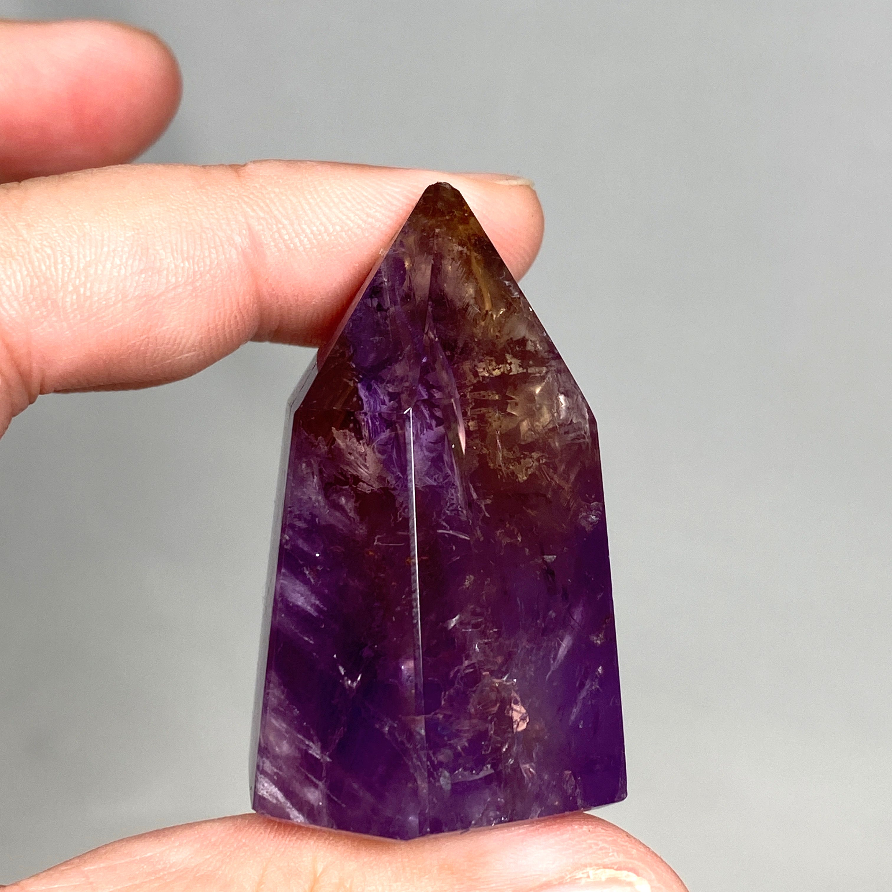 Natural Ametrine Point Crystal - AMTP 01 Healing Stone for Meditation, Energy Work & Spiritual Growth - Perfect for Home Decor, Reiki Practice & Crystal Collection