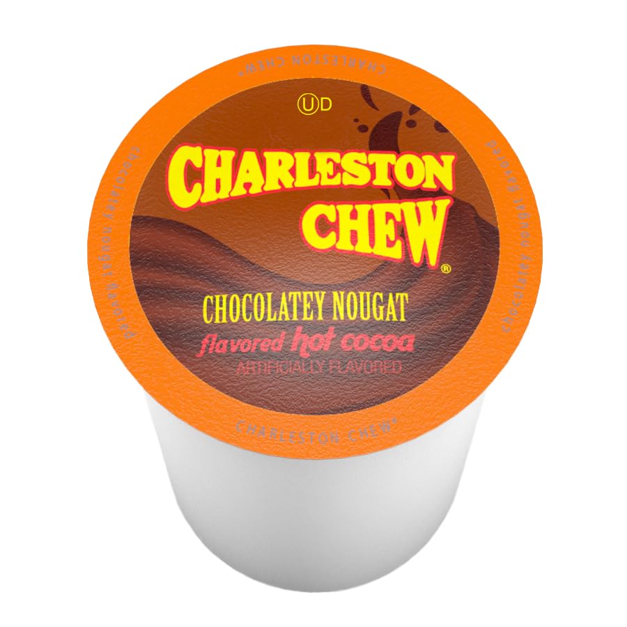 Charleston Chew Chocolate Flavored Hot Chocolate Pods - 72 Count (6 Packs of 12) | Compatible with Keurig 2.0 K-Cup Brewers | Rich Candy Cocoa Mix for Office, Home & Holiday Gifts