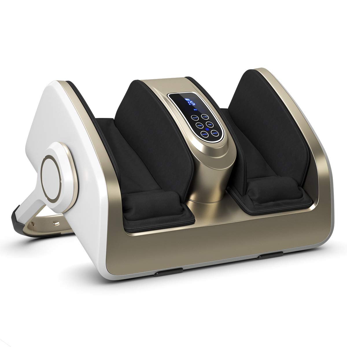 Best Shiatsu Foot & Calf Massager with Heat Therapy - Remote Control, LCD Display & Air Compression for Circulation - Relieves Plantar Fasciitis, Insomnia & Muscle Pain - Perfect for Home Relaxation & Post-Workout Recovery