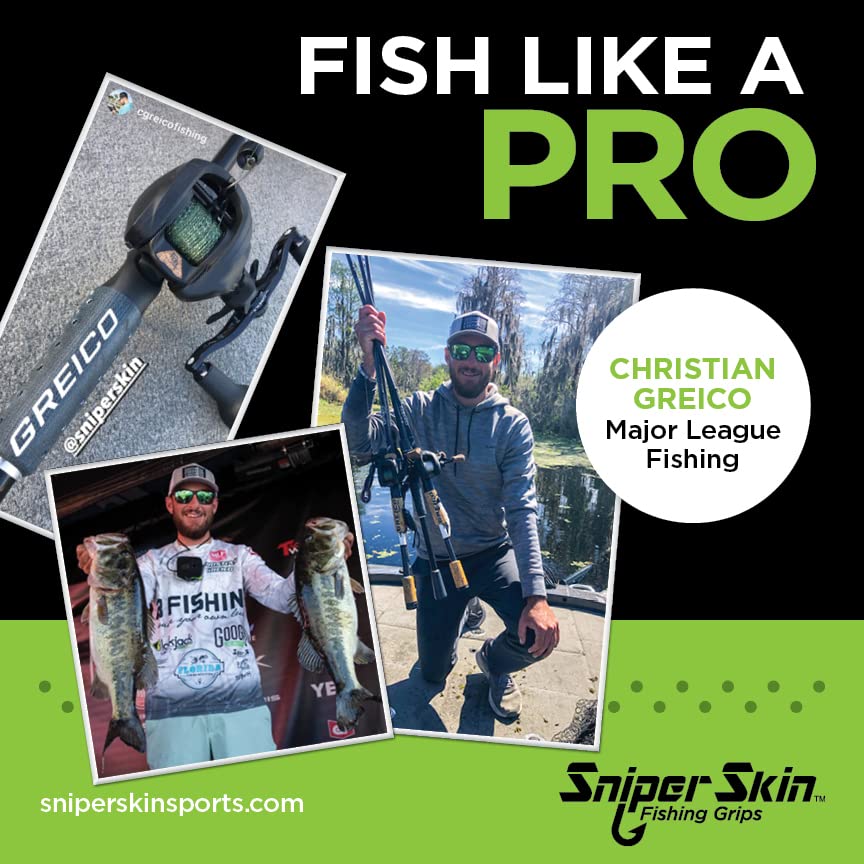 SNIPER SKIN Fishing Rod Grip - Waterproof Adjustable Replacement Handle - Easy Installation Durable Fishing Gear Accessories for Freshwater and Saltwater Angling