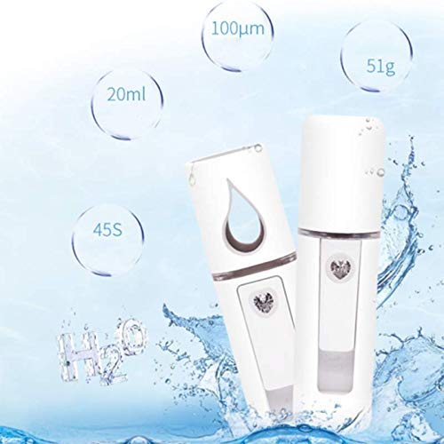 Portable Nano Facial Mist Sprayer - Mini Rechargeable Humidifier & Air Diffuser for Hydration, Aromatherapy & Travel Use