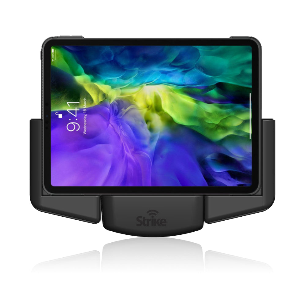 iPad Pro 11 (1st/2nd/3rd/4th Gen) Car Mount Holder for Strike Rugged Case - Landscape View Car Cradle for Safe Driving & Navigation