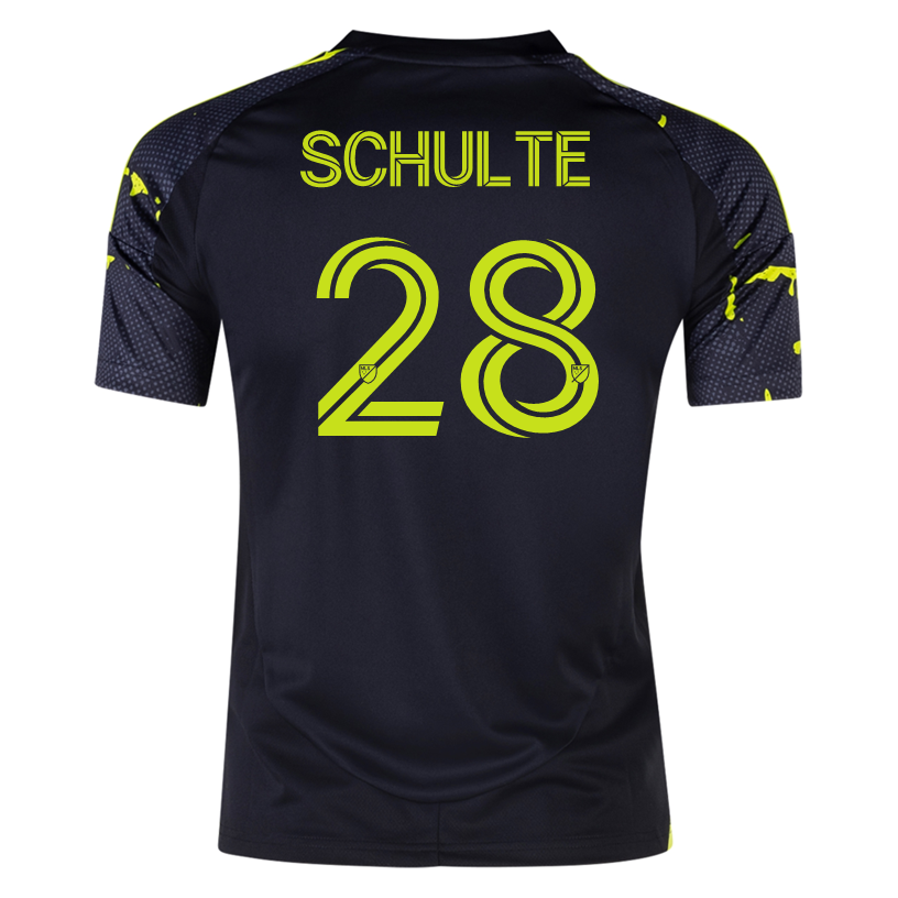 adidas Columbus Crew Patrick Schulte Away Jersey 2025-2026 - Black & Yellow Soccer Shirt for Men | Official MLS Fan Gear for Games & Support