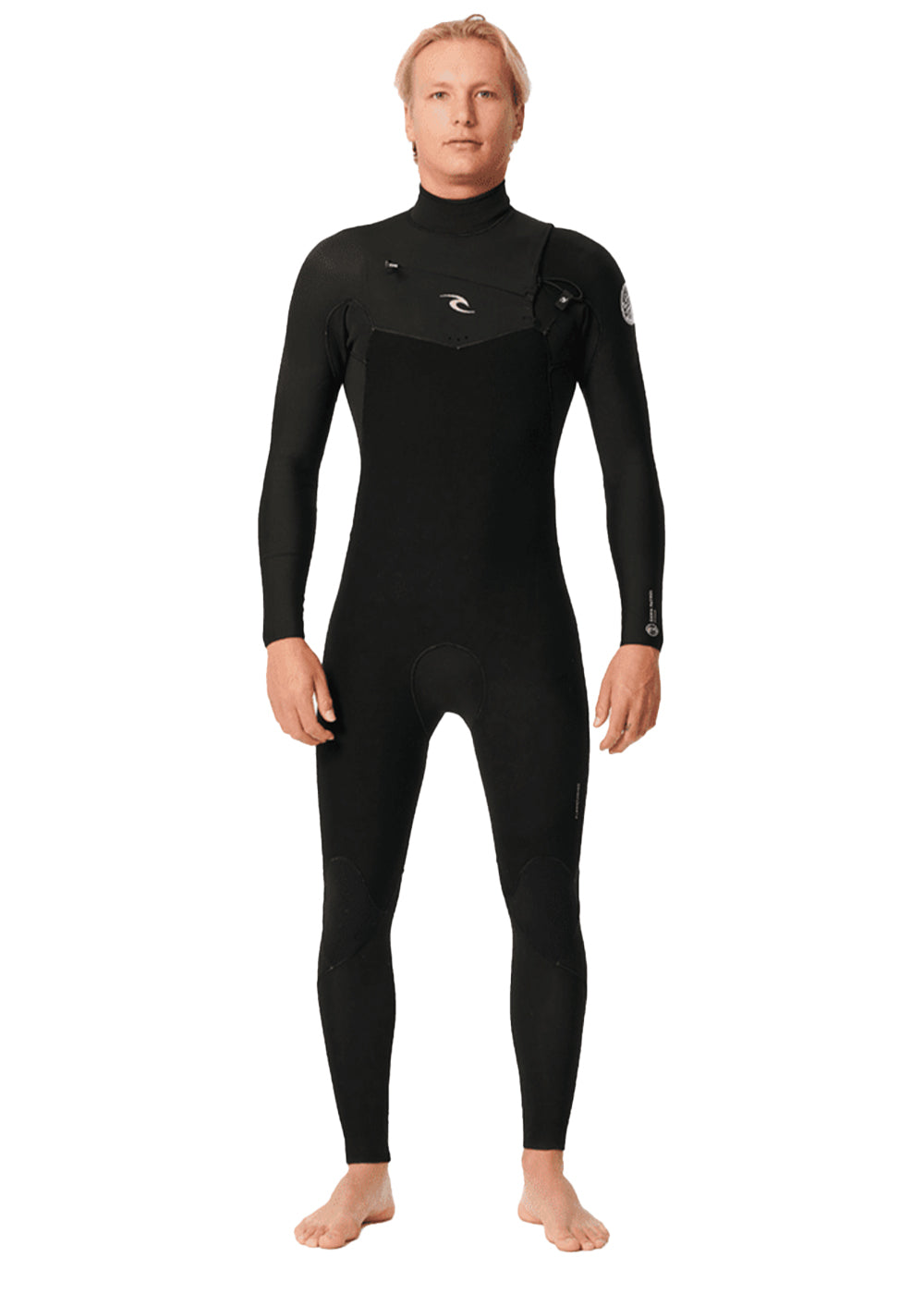 Rip Curl Men's Dawn Patrol CZ 4/3mm GBS Steamer Wetsuit for Surfing, Diving & Water Sports - Premium Neoprene Full Suit with Chest Zip