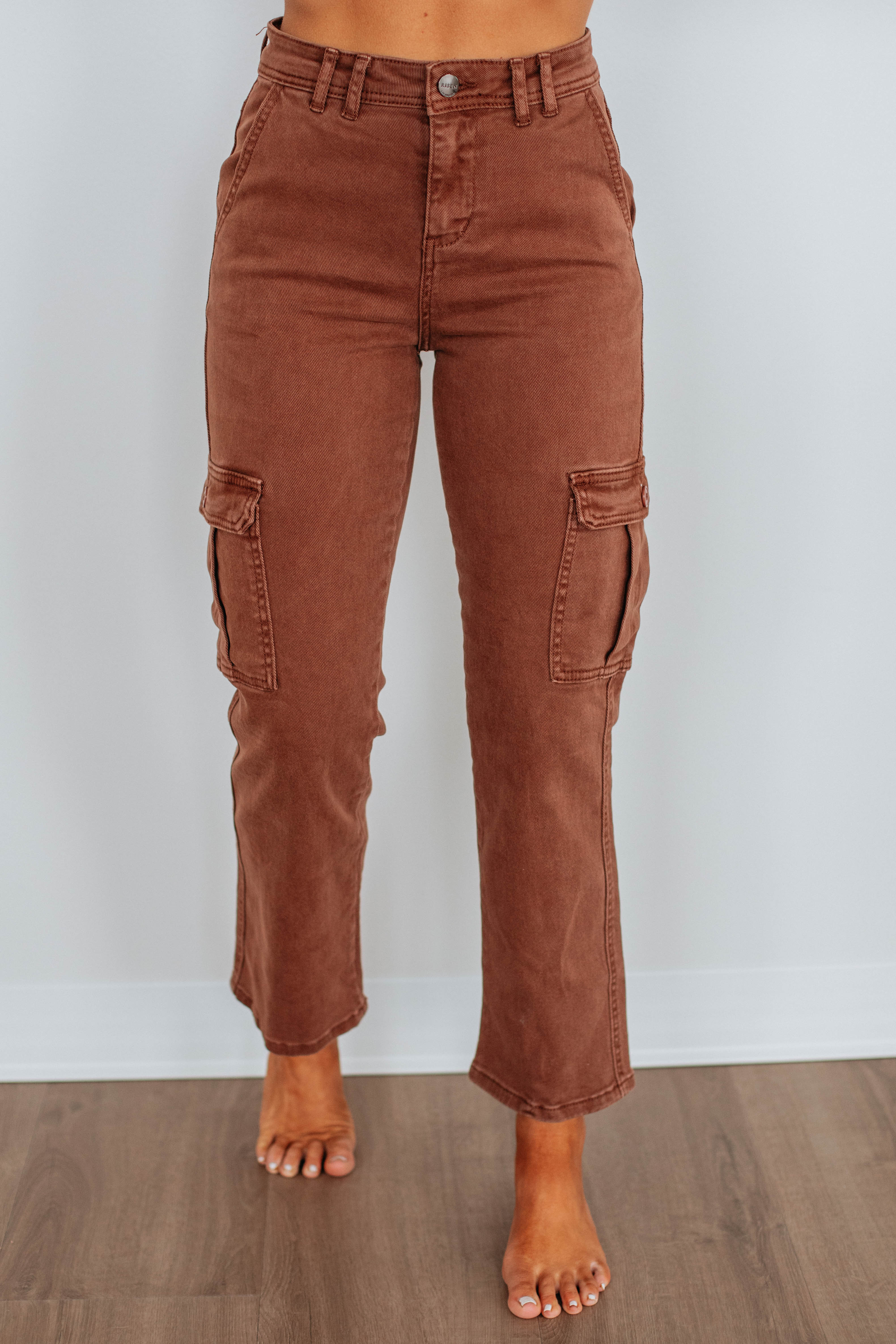 Hadley Risen Cargo Jeans for Men - Stylish & Comfortable Espresso Brown Work Pants - Perfect for Outdoor Adventures, Hiking & Casual Wear