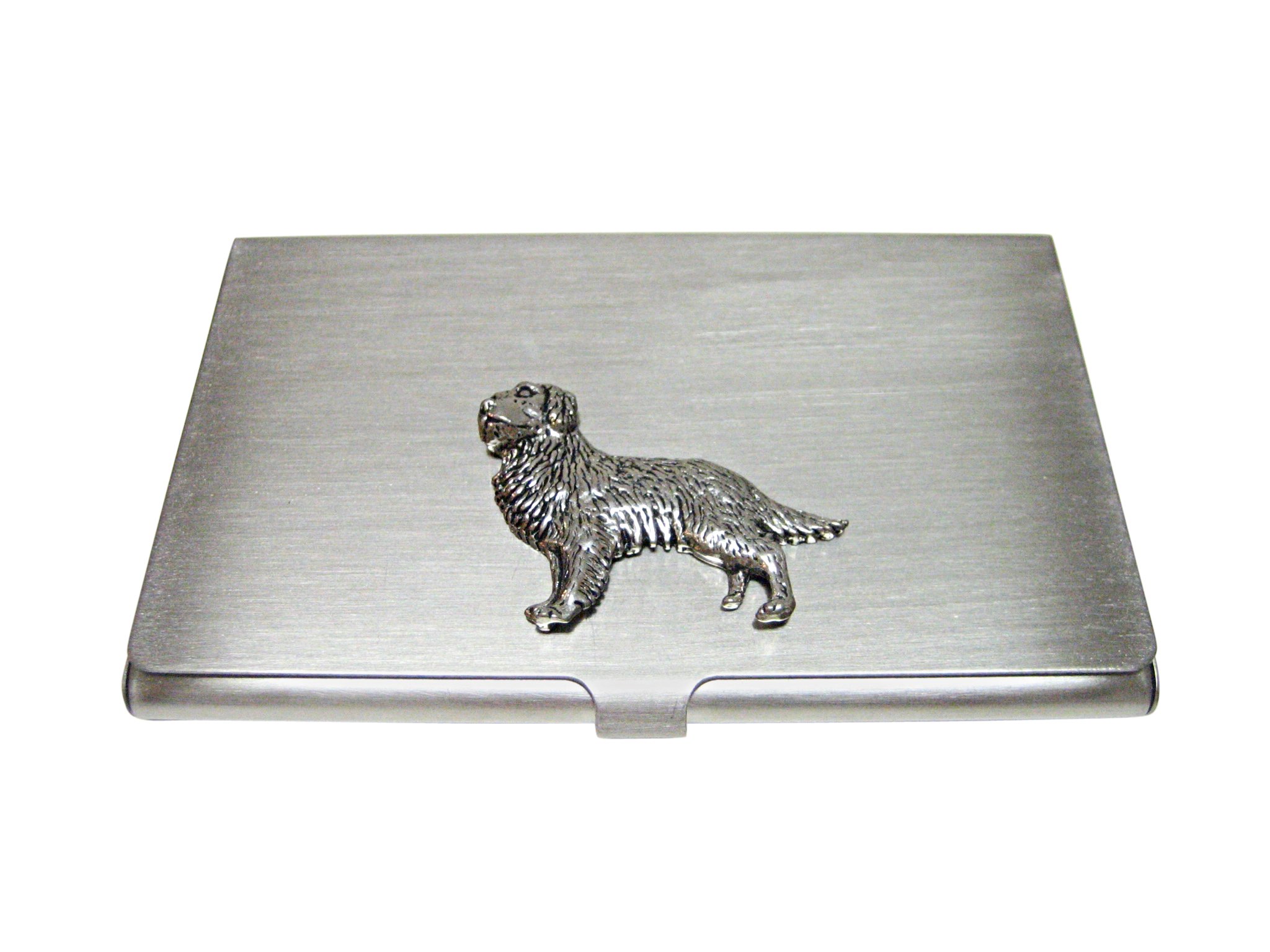 Golden Retriever Business Card Holder - Cute Dog-Themed Office Desk Organizer for Pet Lovers - Perfect for Veterinary Clinics, Dog Grooming Salons & Animal Shelter Professionals