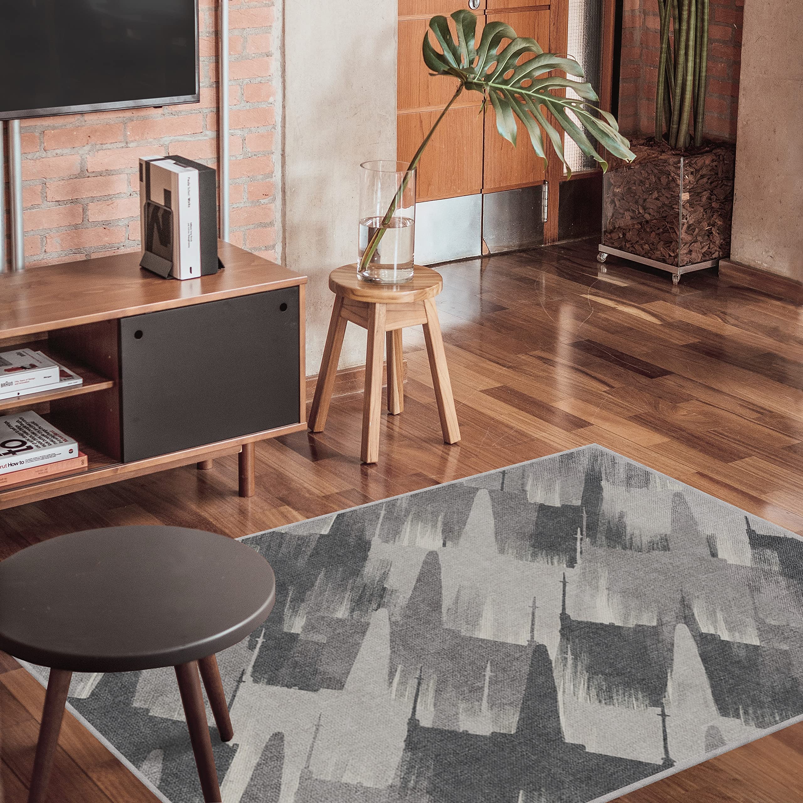 Ruggable x Star Wars Washable 3x5 Area Rug - Rogue Squadron Grey | Non-Slip Premium Rug for Living Room, Bedroom, Kitchen, Office & Classroom | Machine Washable with Gripper Pad | Perfect for Home Decor, Dorm Rooms & Play Areas