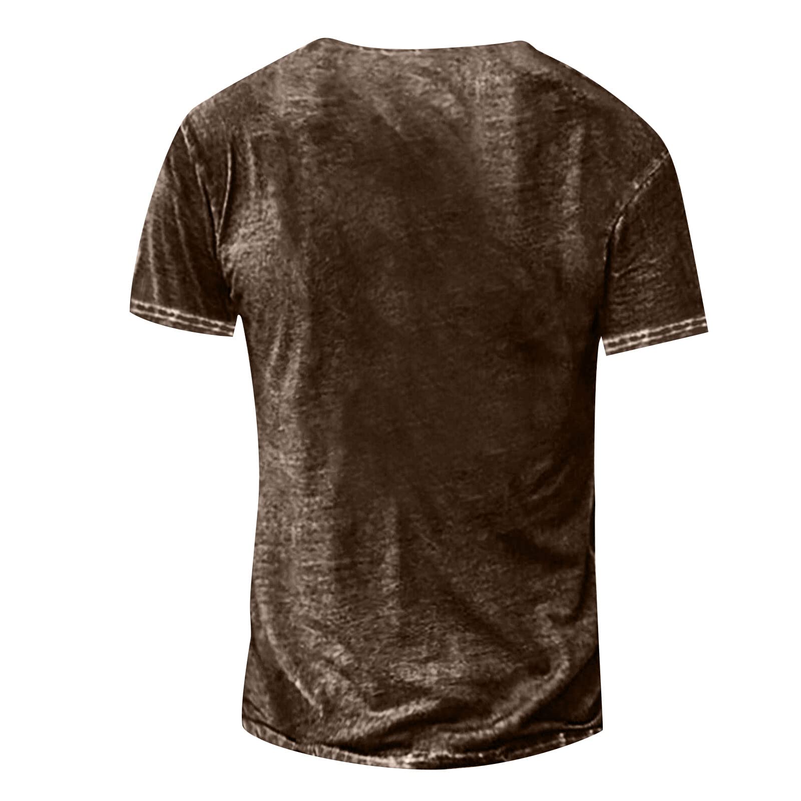 Men's Short Sleeve Henley Shirts - Casual Graphic Acid Washed Streetwear T-Shirt | Lightweight Workout Tee for Gym, Running & Everyday Wear