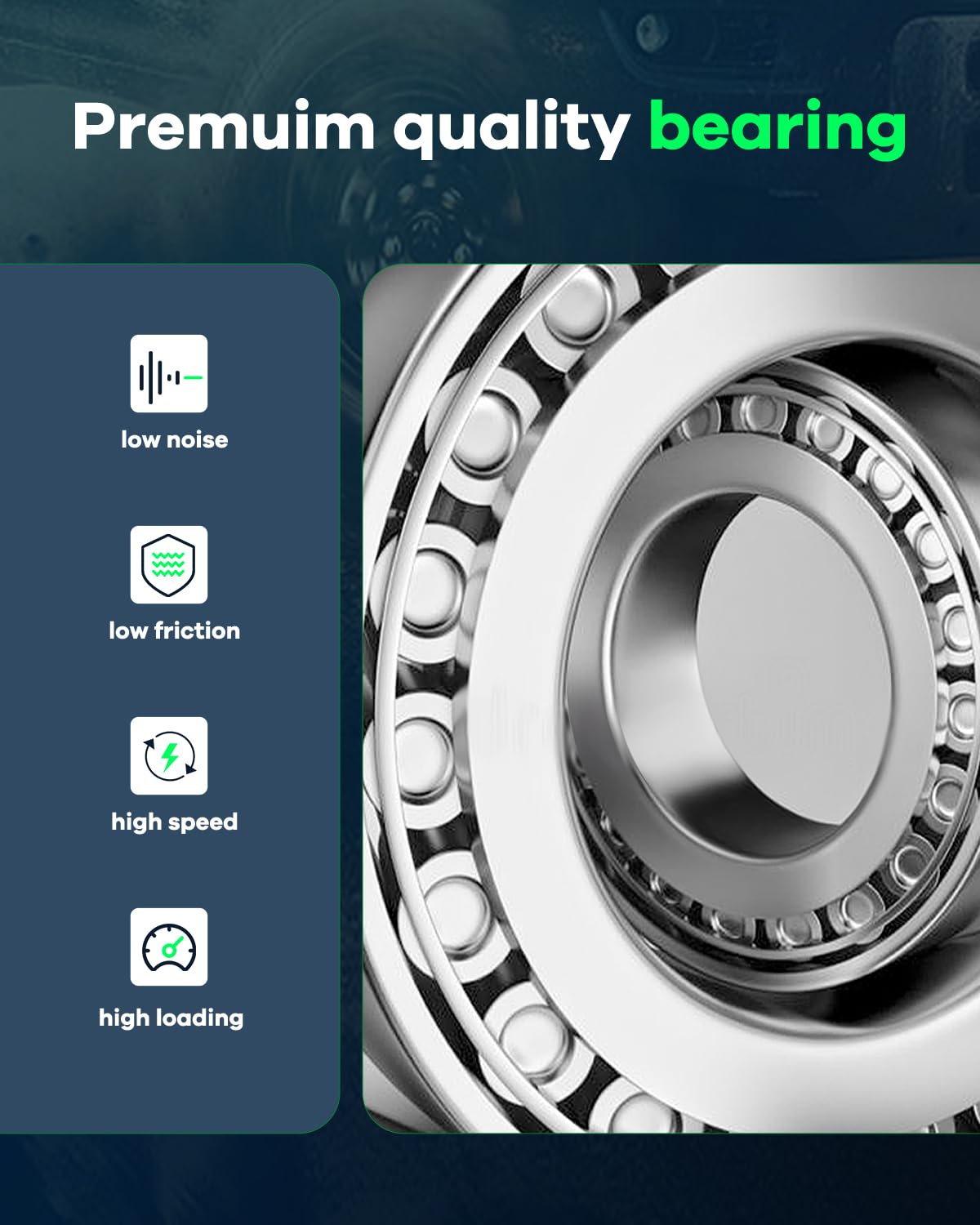 SCITOO Wheel Hub Bearing for Mazda 3 & CX-3 2014-2017 - Smooth Ride & Durability