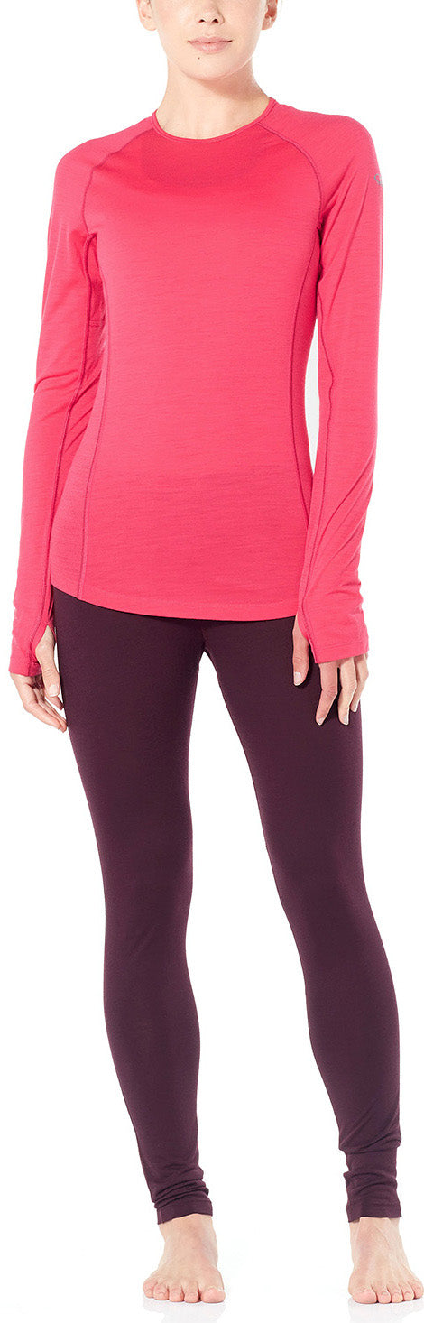 150 Zone Long Sleeve Crewneck Thermal Shirt for Women - Warm Winter Base Layer for Hiking, Running & Outdoor Activities