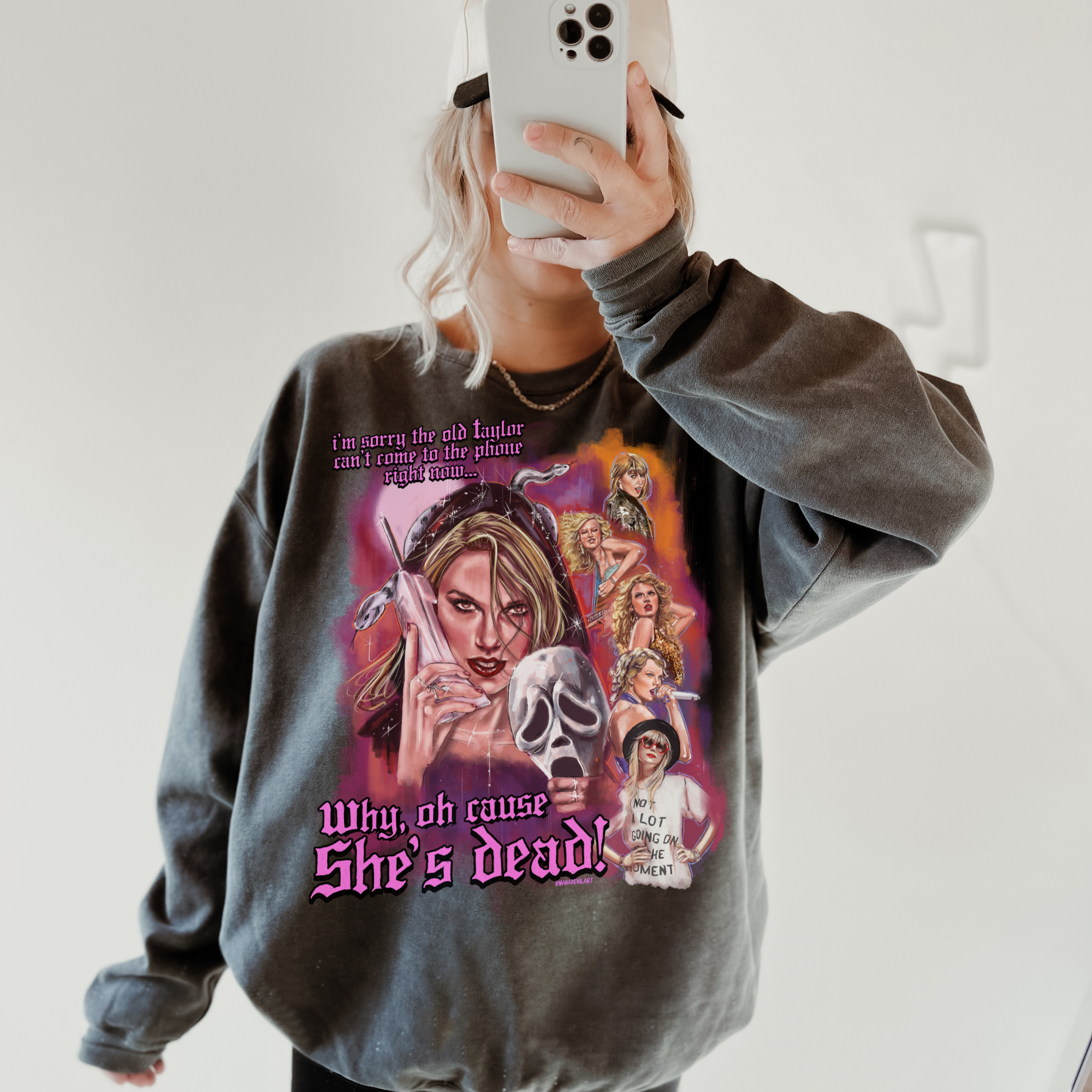 Look What You Made Me Do Crewneck Sweatshirt | Taylor Swift Inspired Pullover | Casual Streetwear for Concerts & Everyday Wear