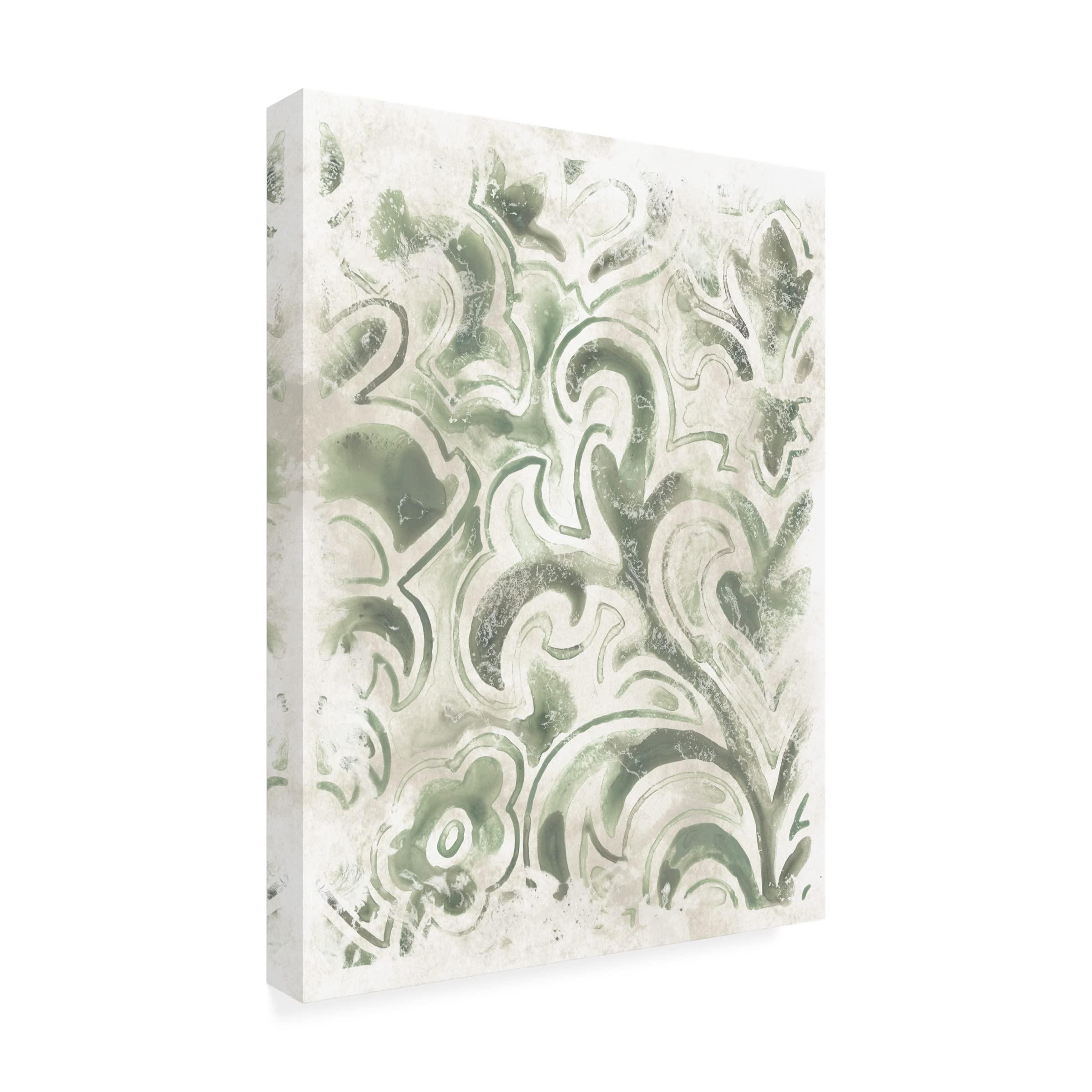 Trademark Fine Art 'Ancient Tile IV' Canvas Wall Art by June Erica Vess - Perfect for Living Room, Bedroom & Office Decor