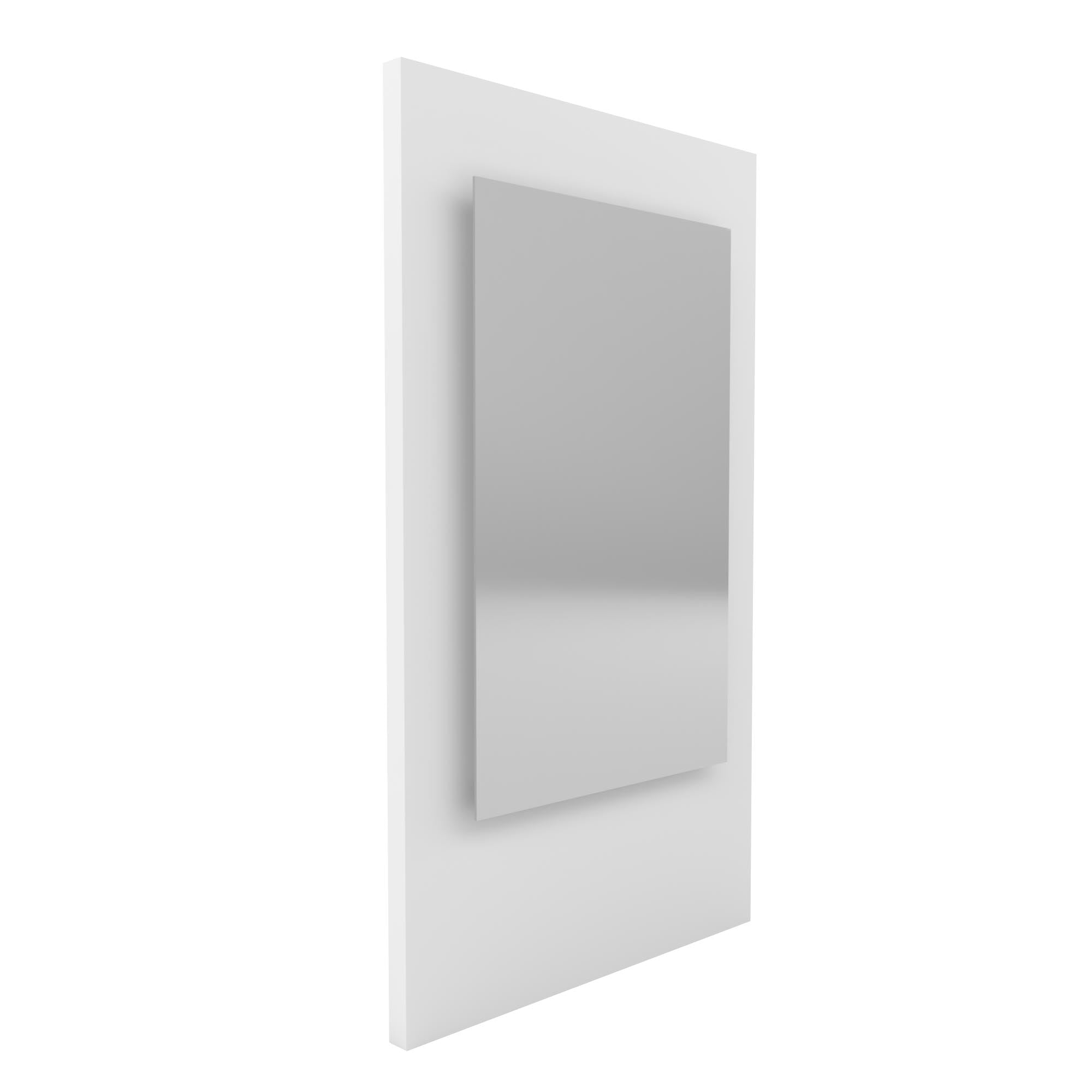 Modern Floating Rectangular Wall Mirror - Frameless Bathroom Vanity Mirror for Home Decor - Perfect for Bedroom, Living Room & Bathroom Makeup Area
