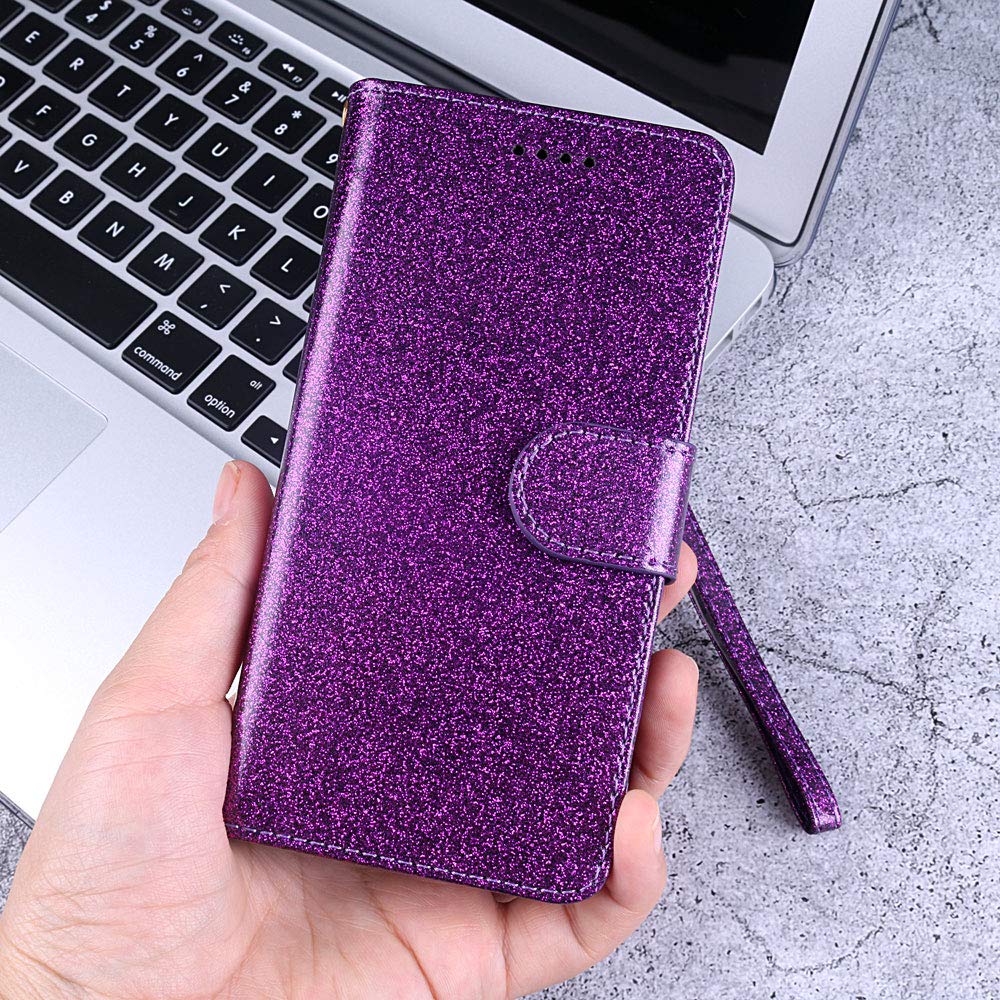 **Asuwish Wallet Case for LG Velvet 5G/LM-G900UM (Verizon, T-Mobile, 4G/5G UW) with Card Holder, Kickstand & Tempered Glass Screen Protector – Purple | Perfect for Everyday Use, Travel & Business**