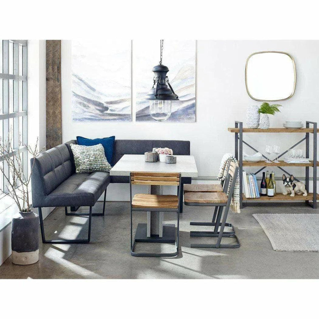 53 Inch Modern Grey Dining Table - Perfect for Small Spaces, Kitchen, Dining Room & Apartment