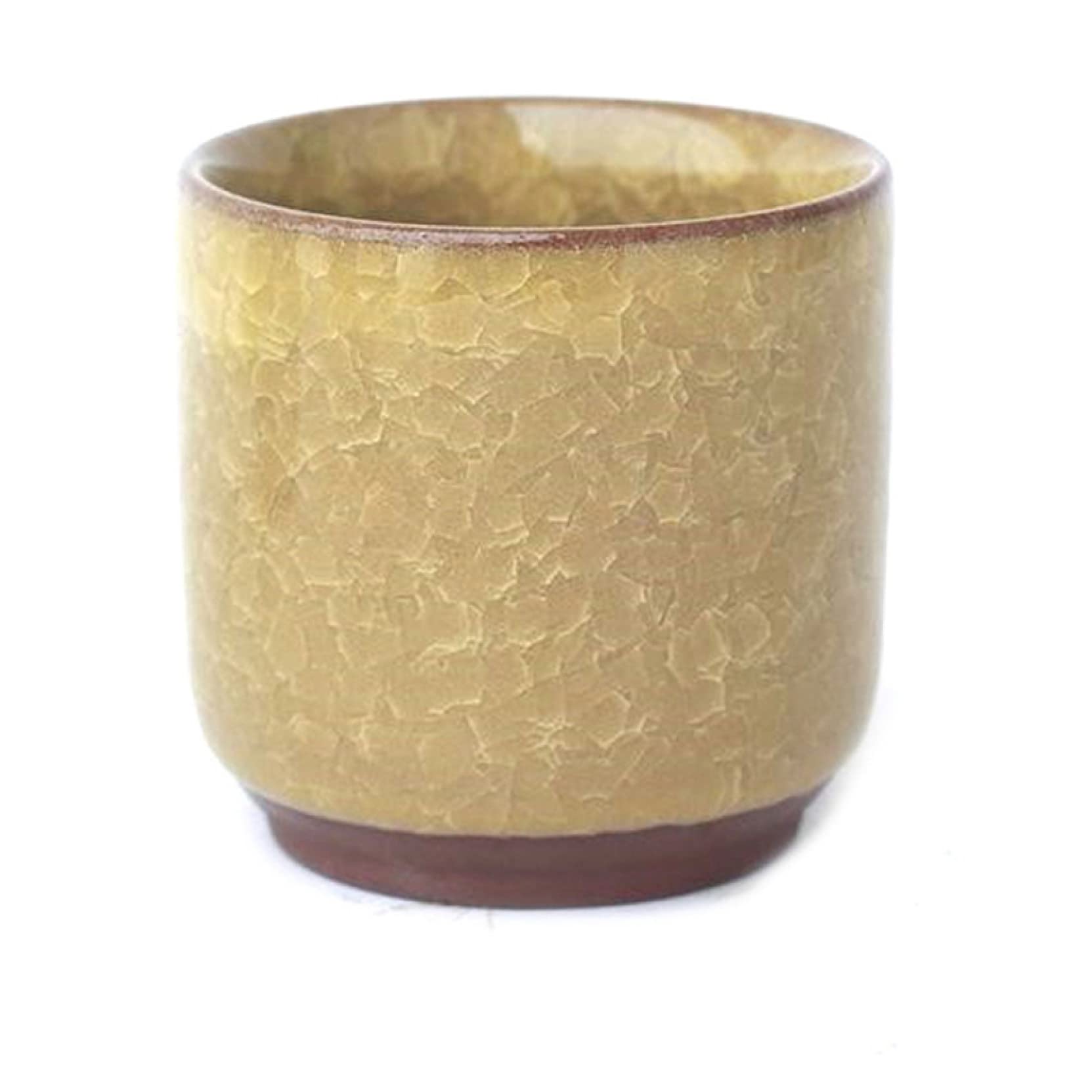 Creative Ice Crack Glaze Ceramic Succulent Planter - Desktop Cactus Flower Pots with Unique Cracked Design, Porcelain Plant Containers for Home Office Decor, Wedding Centerpieces & Gift Ideas