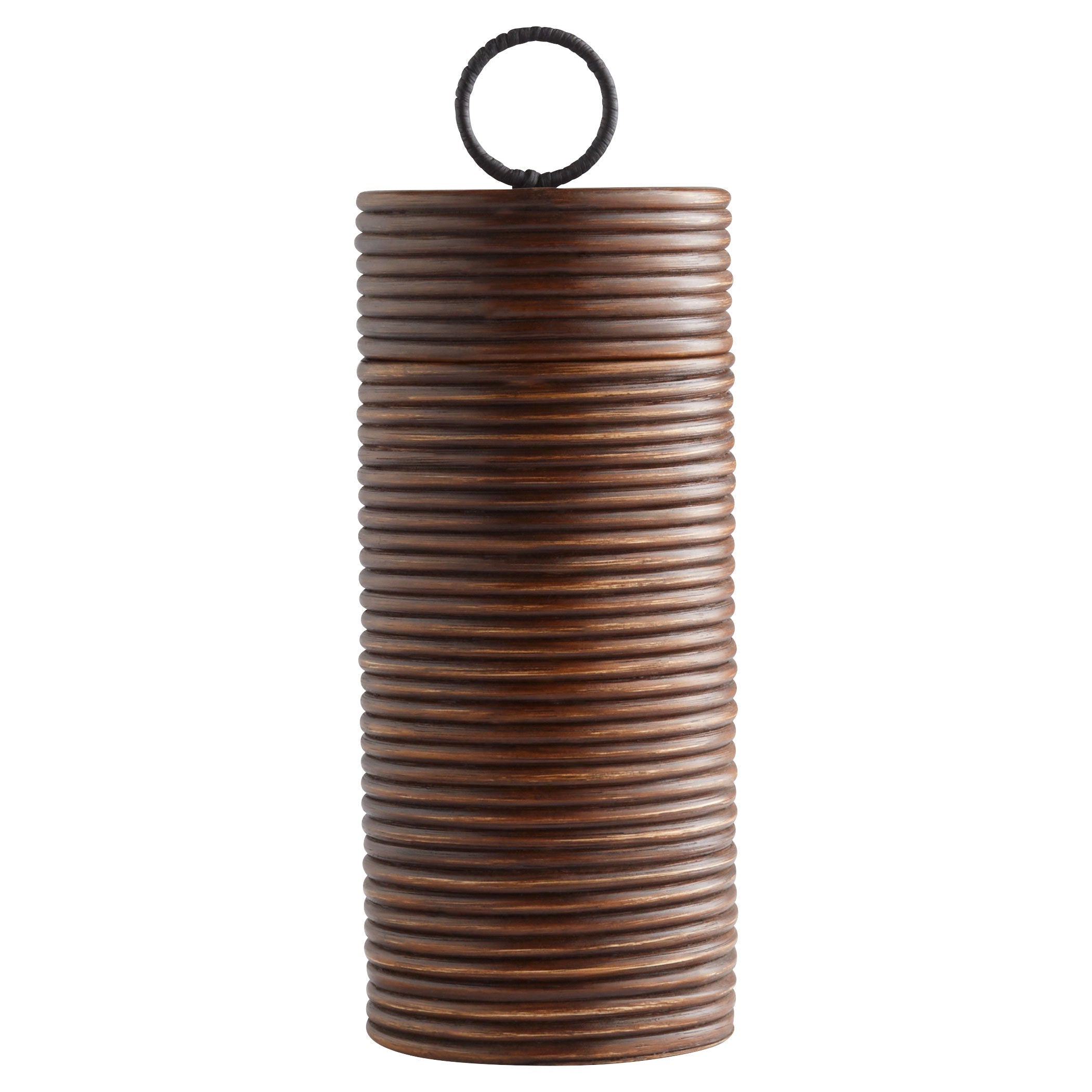 Cyan Design 11719 Papeete Large Brown Canister Set - Elegant Kitchen Storage for Flour, Sugar & Coffee - Perfect for Pantry Organization & Home Decor
