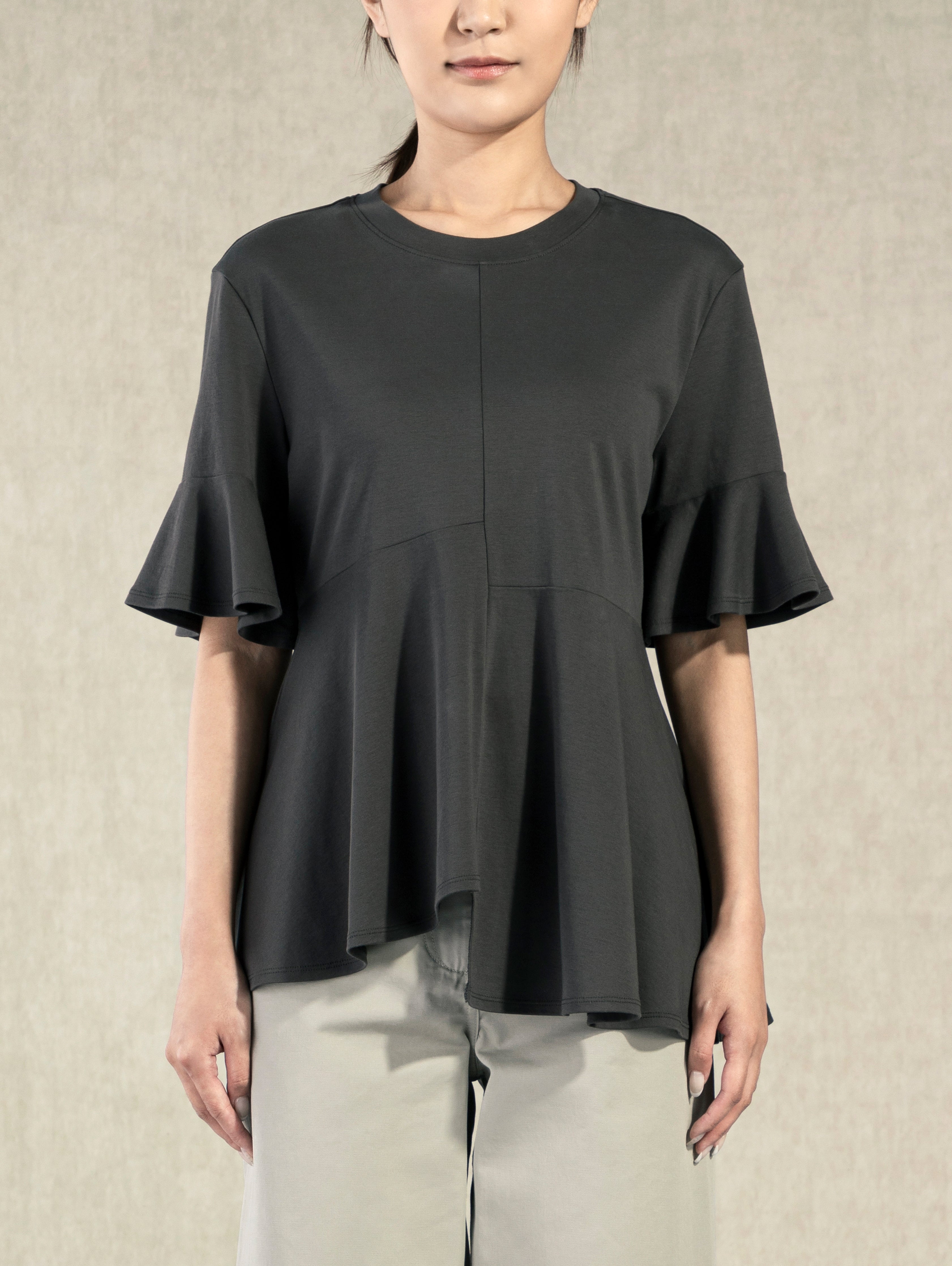 Asymmetrical Cut T-Shirt for Women - Trendy Off Shoulder Casual Top for Streetwear & Layering | Perfect for Date Night, Parties & Everyday Outfits