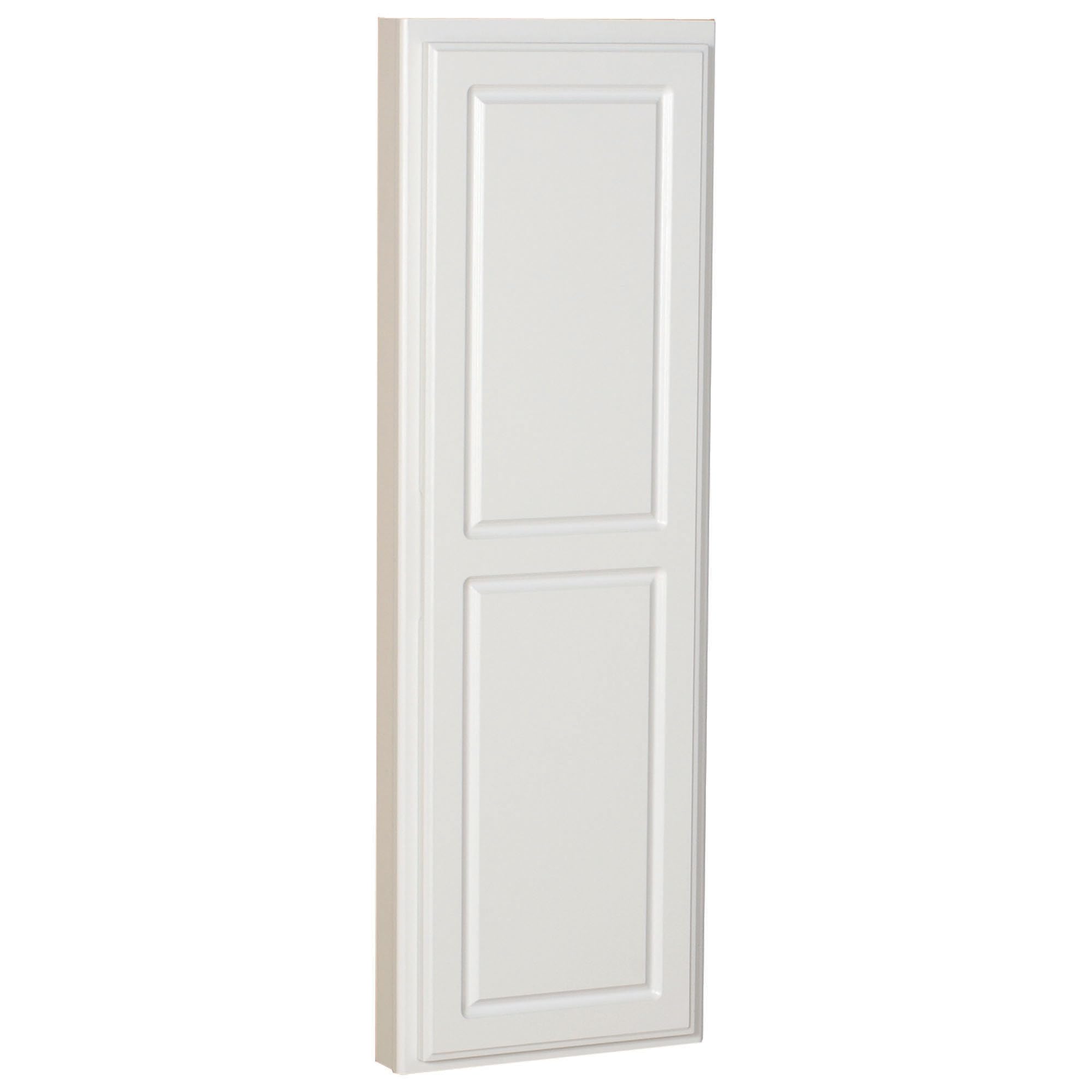 Wall-Mounted Ironing Cabinet with Storage - White for Home Laundry