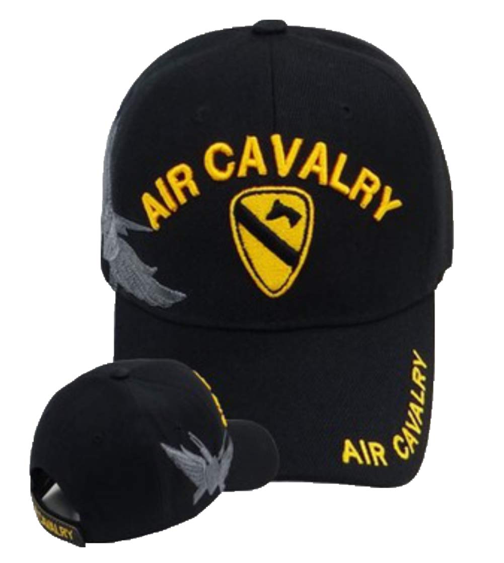 Air Cavalry Military Cap Black - Tactical Army Hat for Outdoor, Hiking & Adventure Enthusiasts
