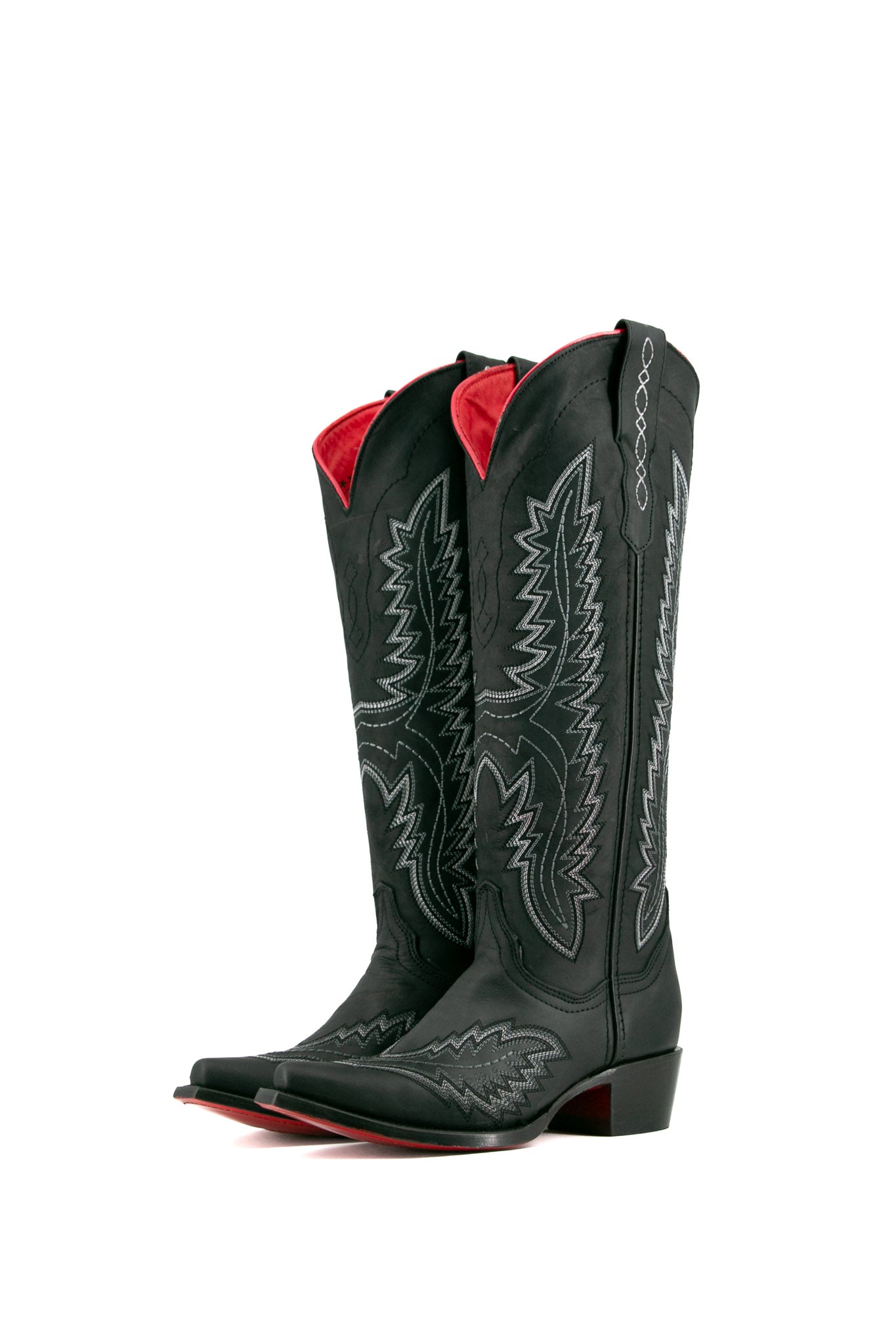 Romina Red Bottom Tall Snip Toe Cowgirl Boots for Women - Western Fashion Riding Boots with Pointed Toe | Perfect for Country Concerts, Rodeos & Cowgirl Outfits