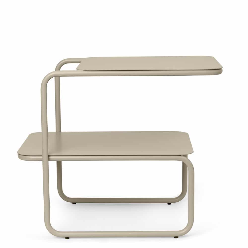 FERM LIVING Level Side Table - Modern Cashmere Finish Nightstand for Bedroom, Living Room & Office - Compact End Table with Sleek Design