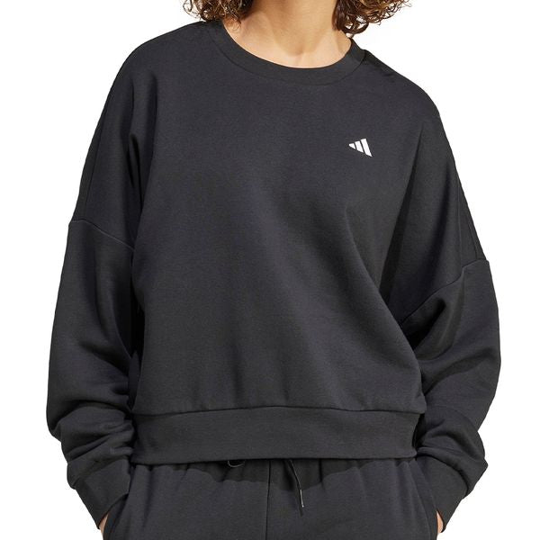 Adidas Women's Essentials Feel Cozy Crew Sweatshirt - Soft Casual Pullover for Lounge, Workout & Everyday Wear