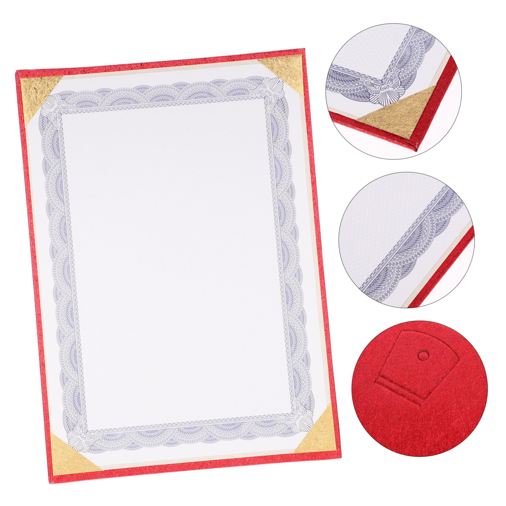 Lurrose 4-Pack Blank Decorative Certificate Paper - Premium Printable Award Certificates for School, Office & Events - 8.5 x 11 Inches Printer Paper for Diplomas, Recognition & Achievements
