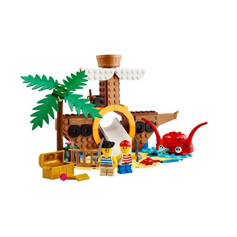 168 Pcs Pirate Ship Playground Set - Kids Outdoor Play Equipment for Backyard, Park & Beach Adventures - Perfect for Imaginative Play & Social Development
