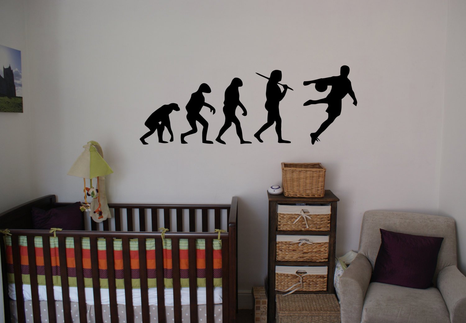 Evolution Soccer Football Ball Sport Wall Decals - Removable Stickers for Home Decor, Nursery, Kids Room & Office | Perfect for Sports Fans, Game Room & Themed Parties