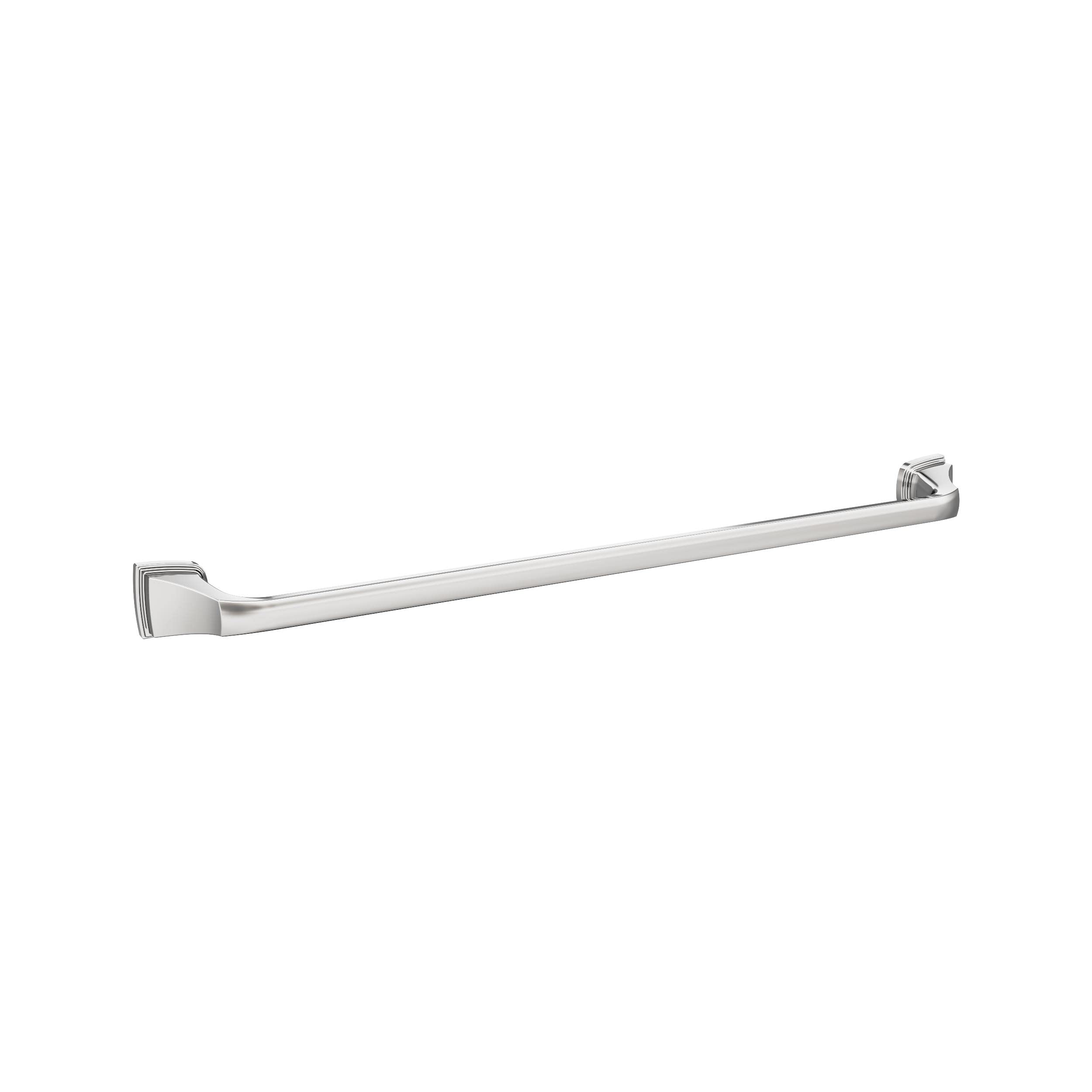 Amerock BH3603426 Chrome Towel Bar 24 Inch (610mm) Bathroom Towel Rack Holder - Modern Bathroom Hardware & Accessories for Home, Hotel, Spa, and Gym Use