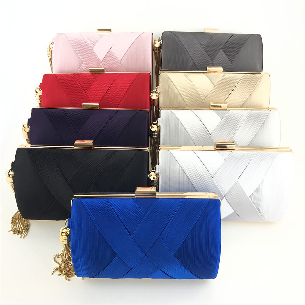 JIAJIA 3294 Women's Evening Clutch Purse - Elegant Envelope Handbag with Tassel for Wedding, Party & Special Occasions | Perfect Bridal Accessory & Formal Event Bag