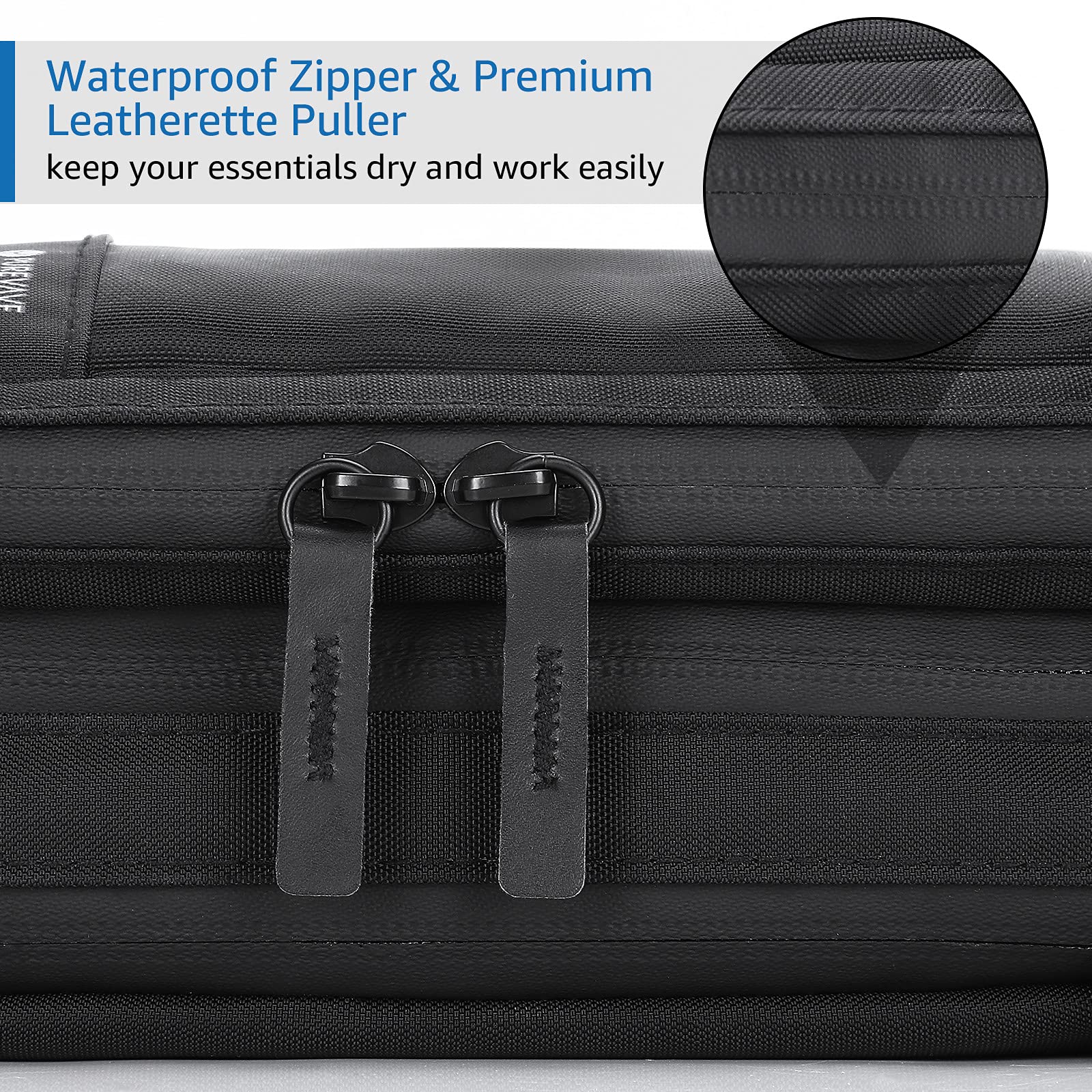 Compact Waterproof Men's Travel Toiletry Bag - Hanging Dopp Kit for Gym & Camping