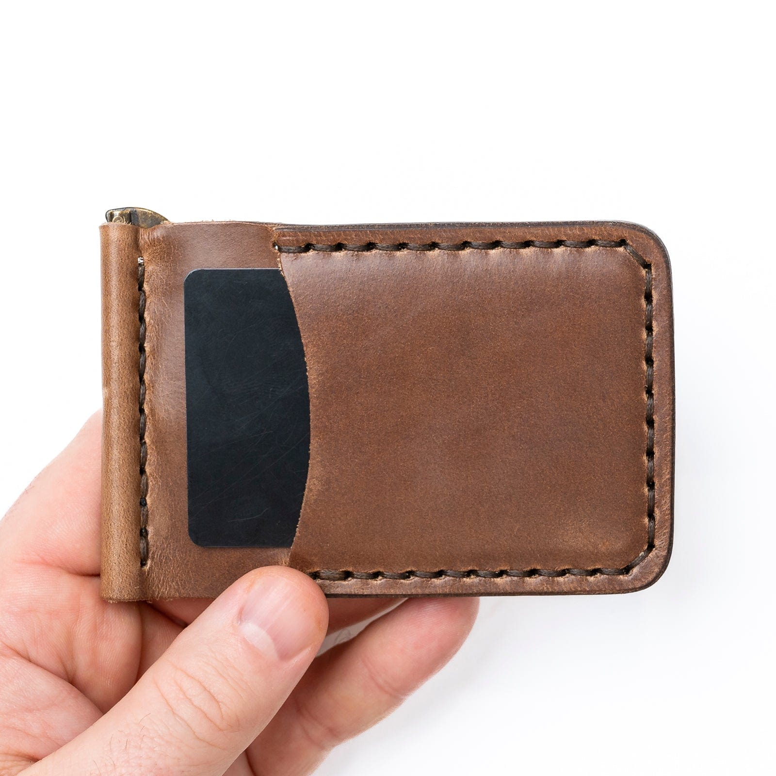 Genuine Leather Money Clip Wallet for Men - Slim RFID Blocking Bifold Wallet with Credit Card Slots - Perfect for Everyday Carry, Travel & Gifts