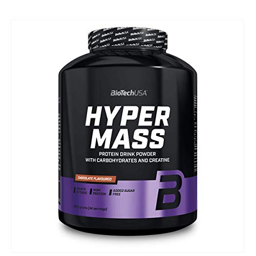 BioTechUSA Hyper Mass Gainer - Caramel Cappuccino Flavor 5lb (2270g) Protein Powder for Muscle Growth & Weight Gain | Post-Workout Recovery Shake for Bodybuilding & Fitness